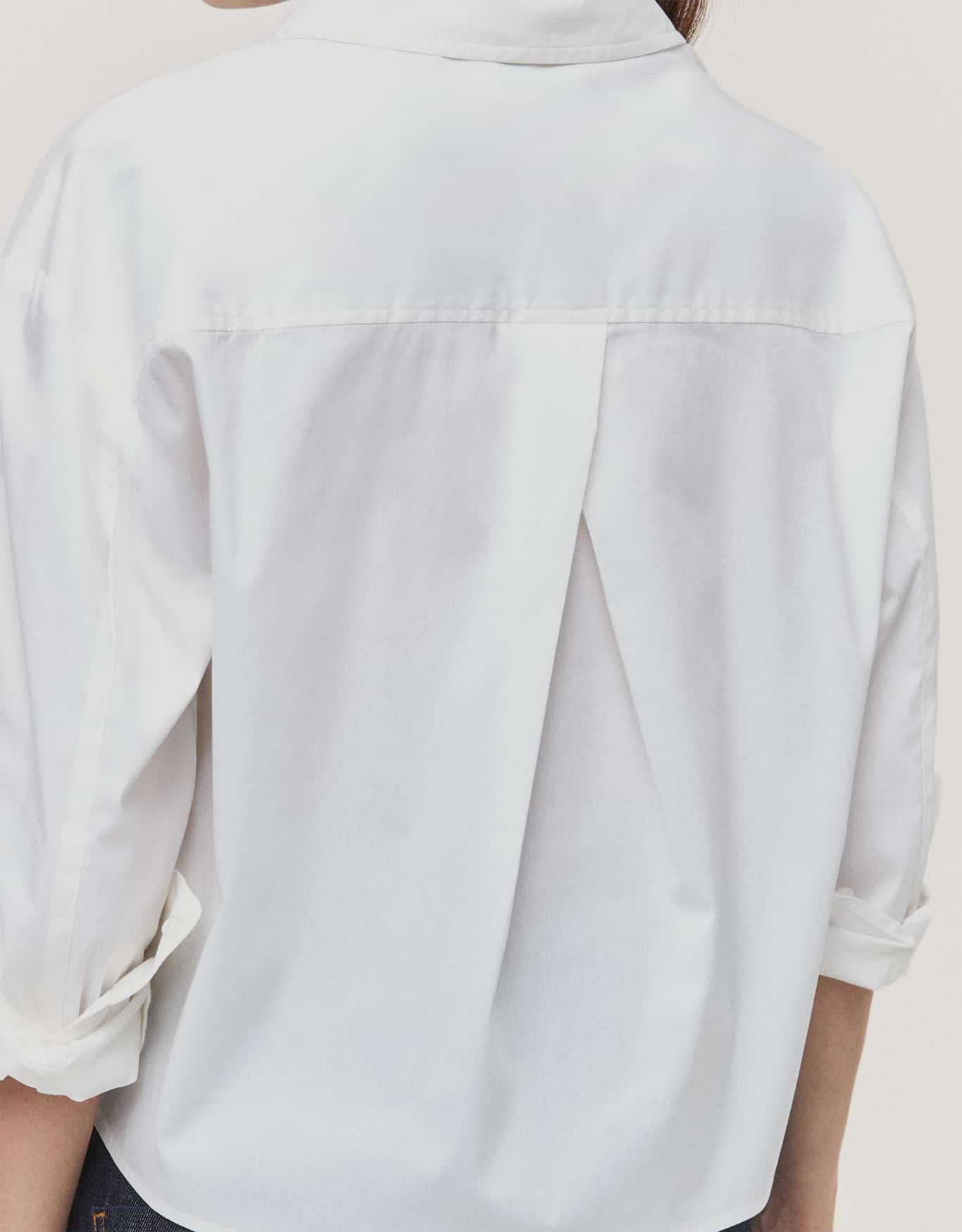 Camisa Cropped com Prega