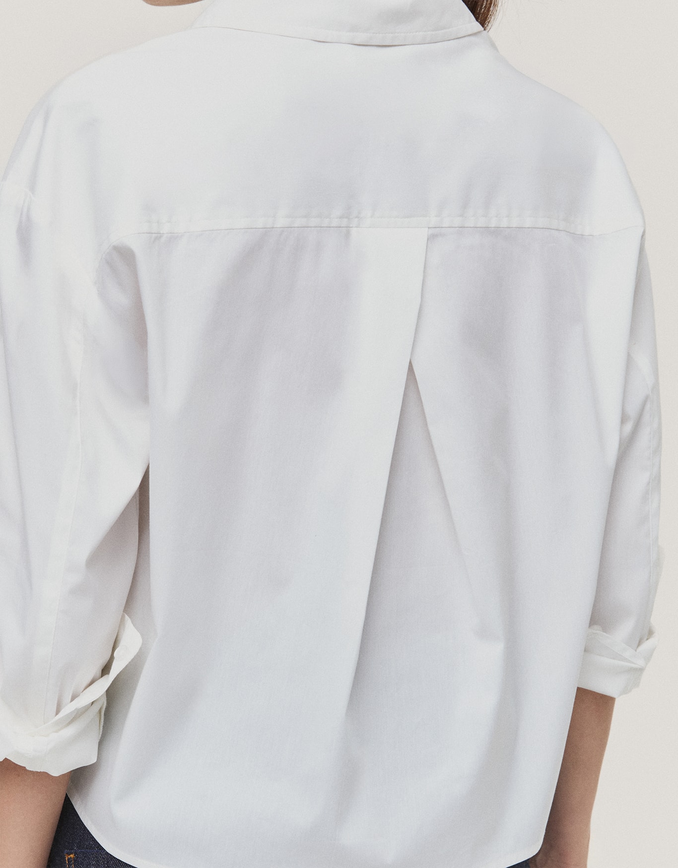 Camisa Cropped com Prega