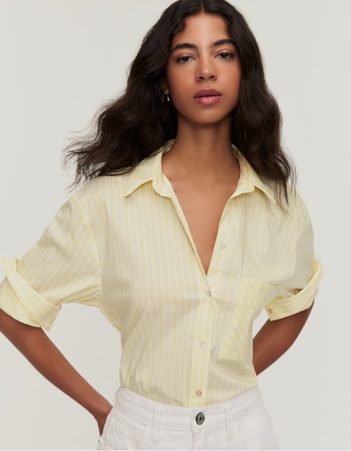 Shoulder — Camisa Fio Tinto Amarelo