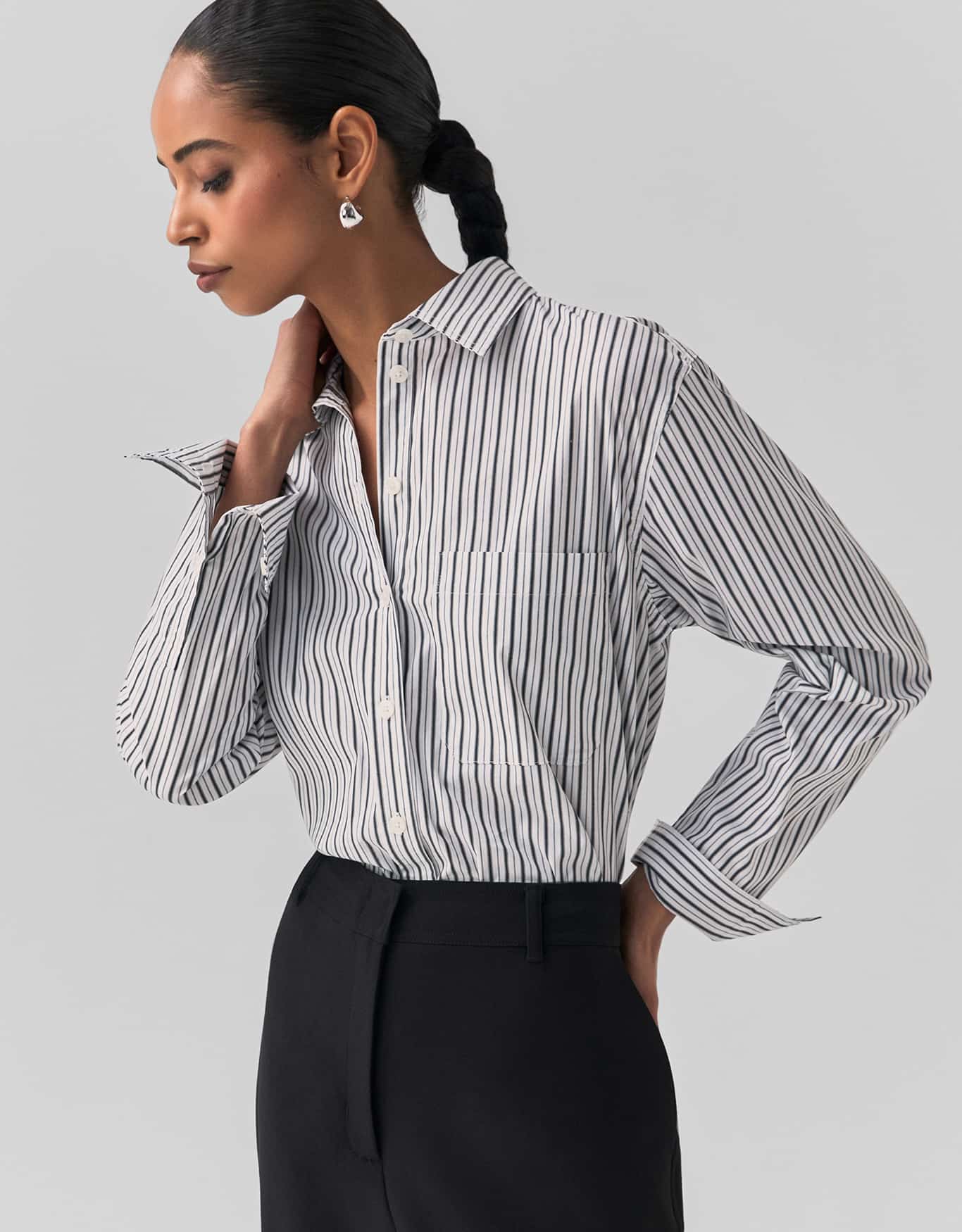 Camisa Fio Tinto Listra P&b