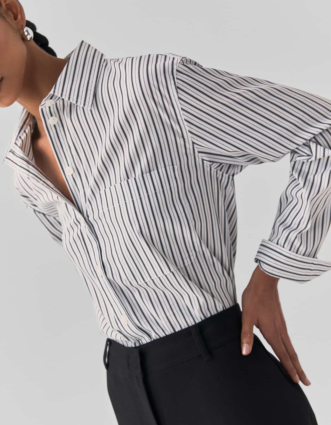 Camisa Fio Tinto Listra P&B