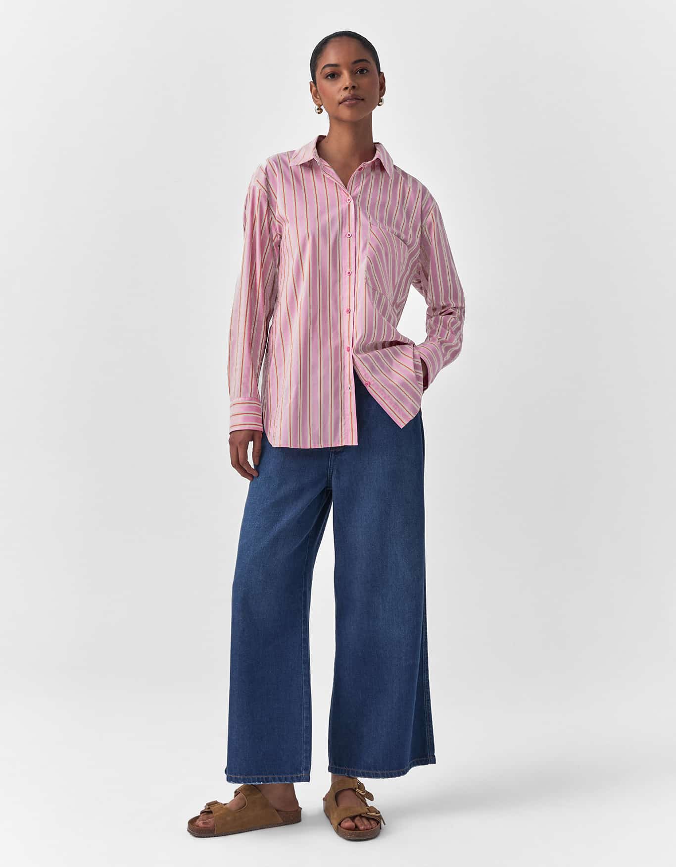 Camisa Fio Tinto Rosa