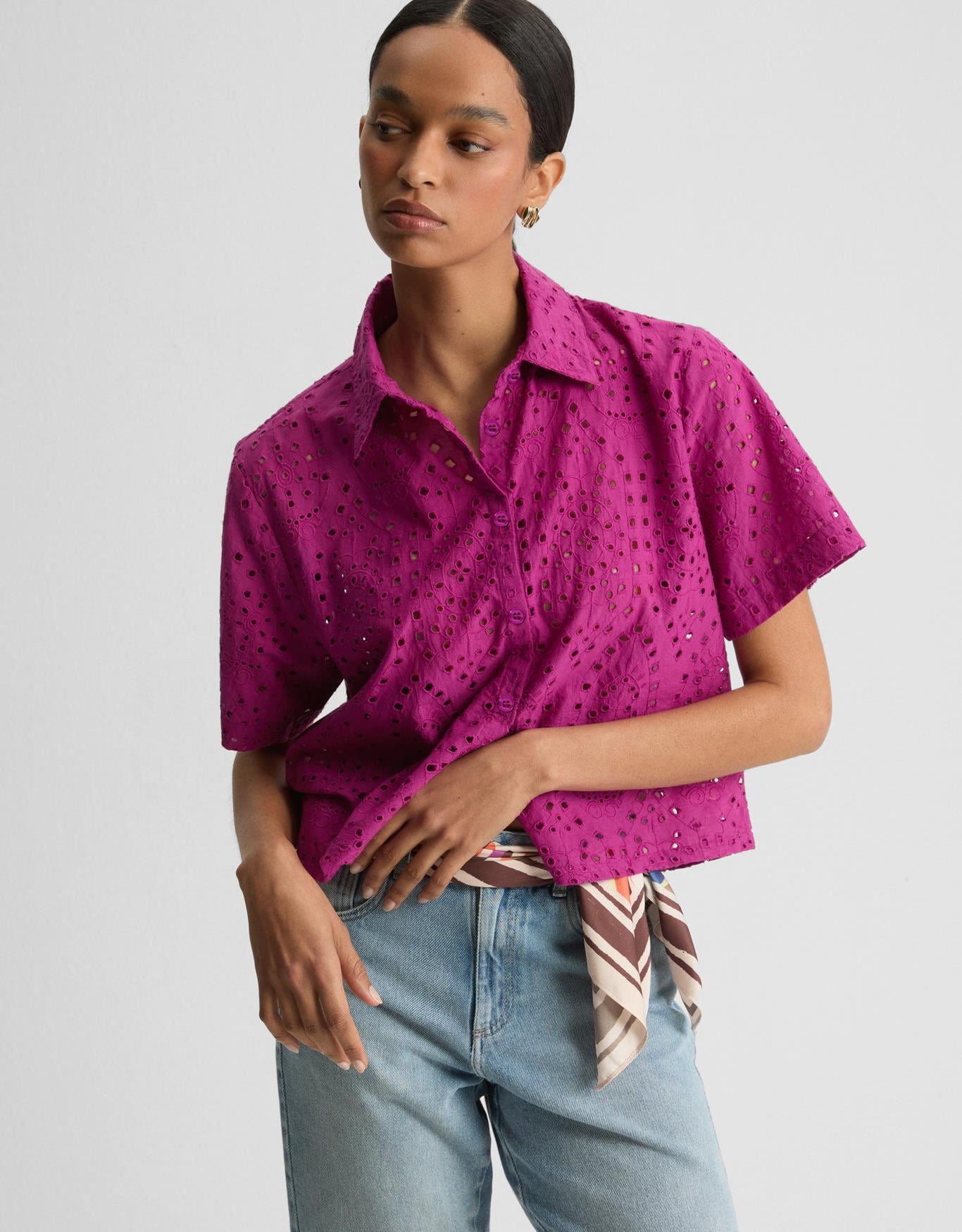 Camisa Laise Manga Curta