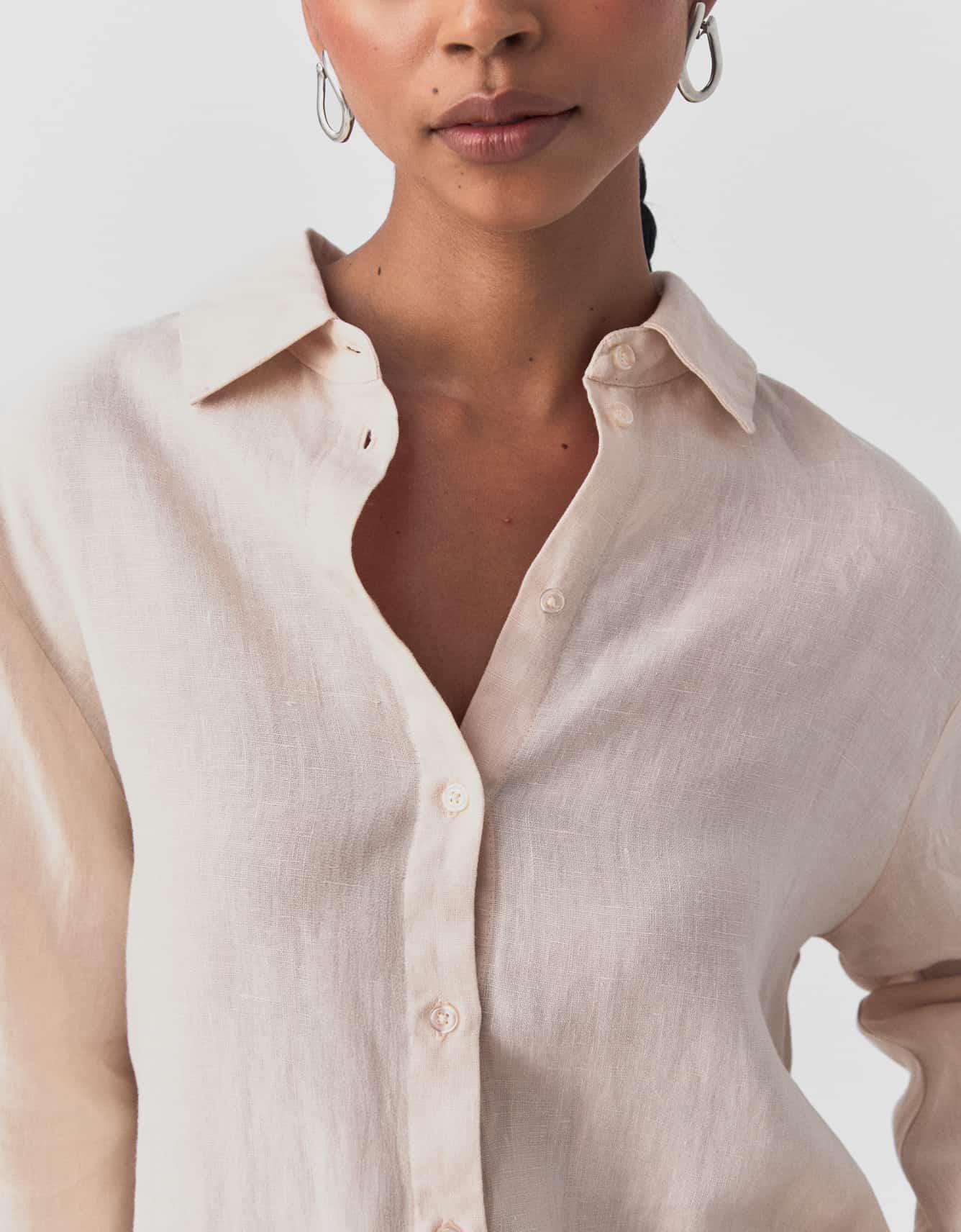 Camisa Linho Com Amarração