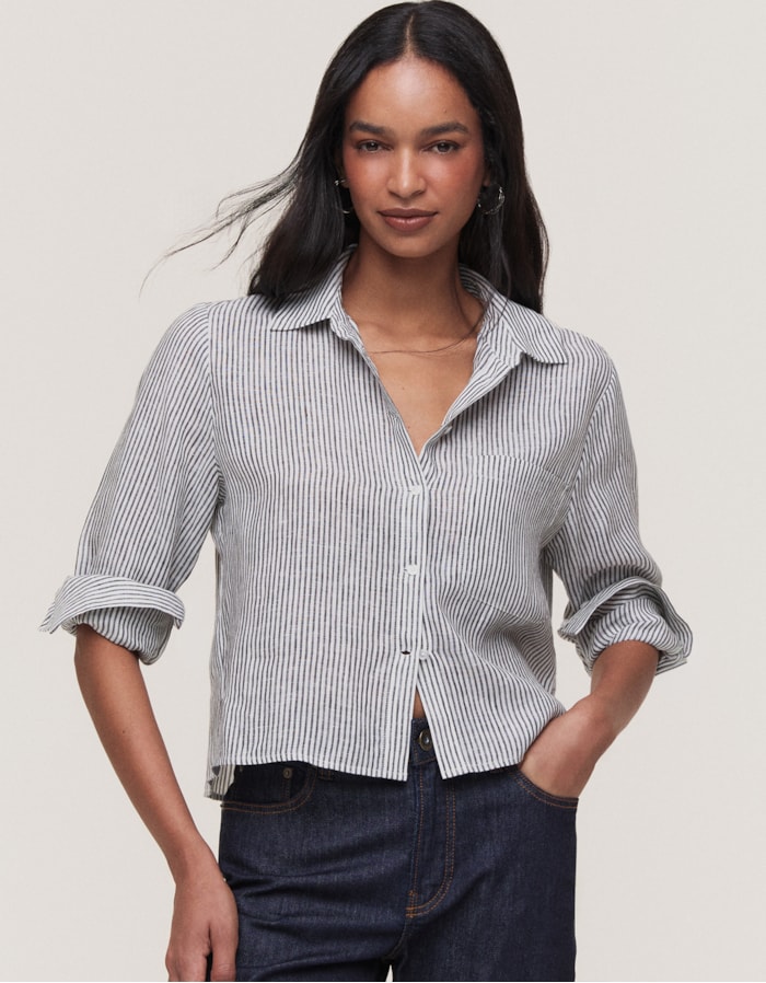 Shoulder — Camisa Linho Cropped