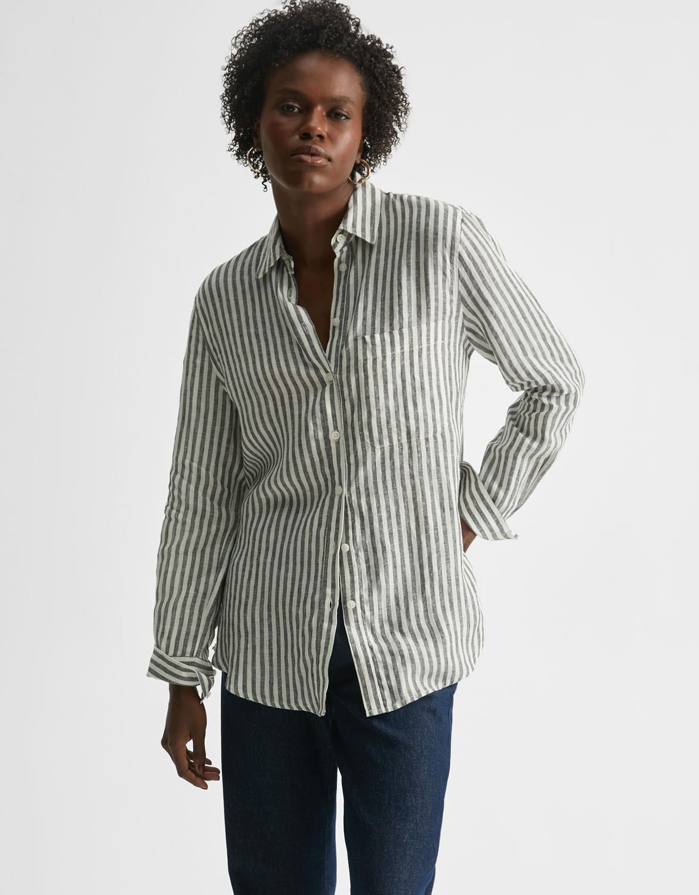 Camisa Linho Fio Tinto P&b