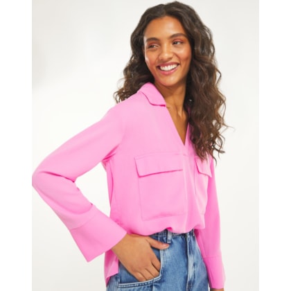 Camisa Manga Longa Bolsos