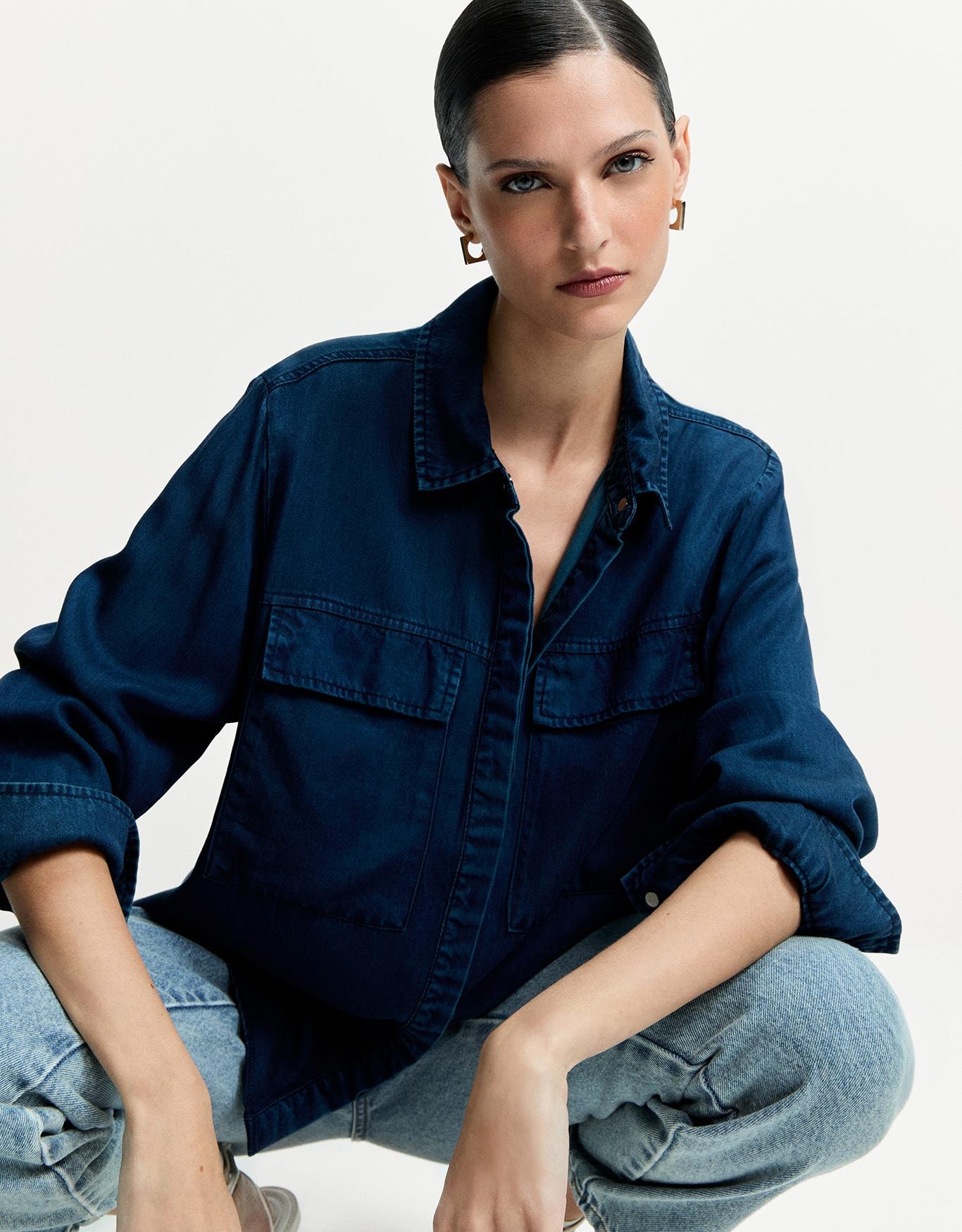 Camisa Manga Longa Liocel Jeans