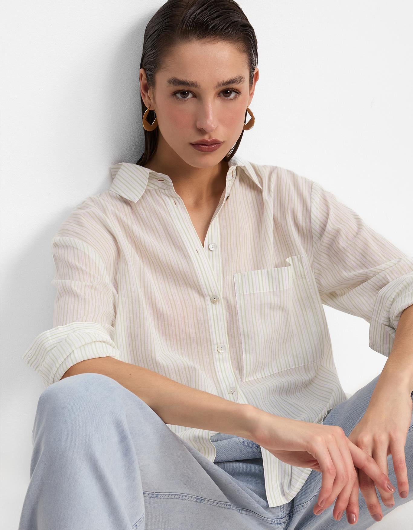 Camisa Voil Fio Tinto