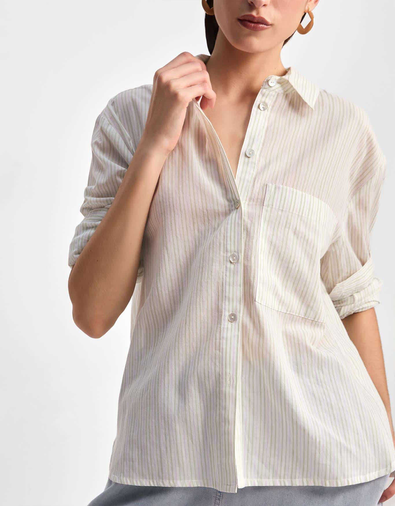 Camisa Voil Fio Tinto