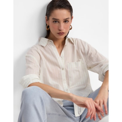 Camisa Voil Fio Tinto