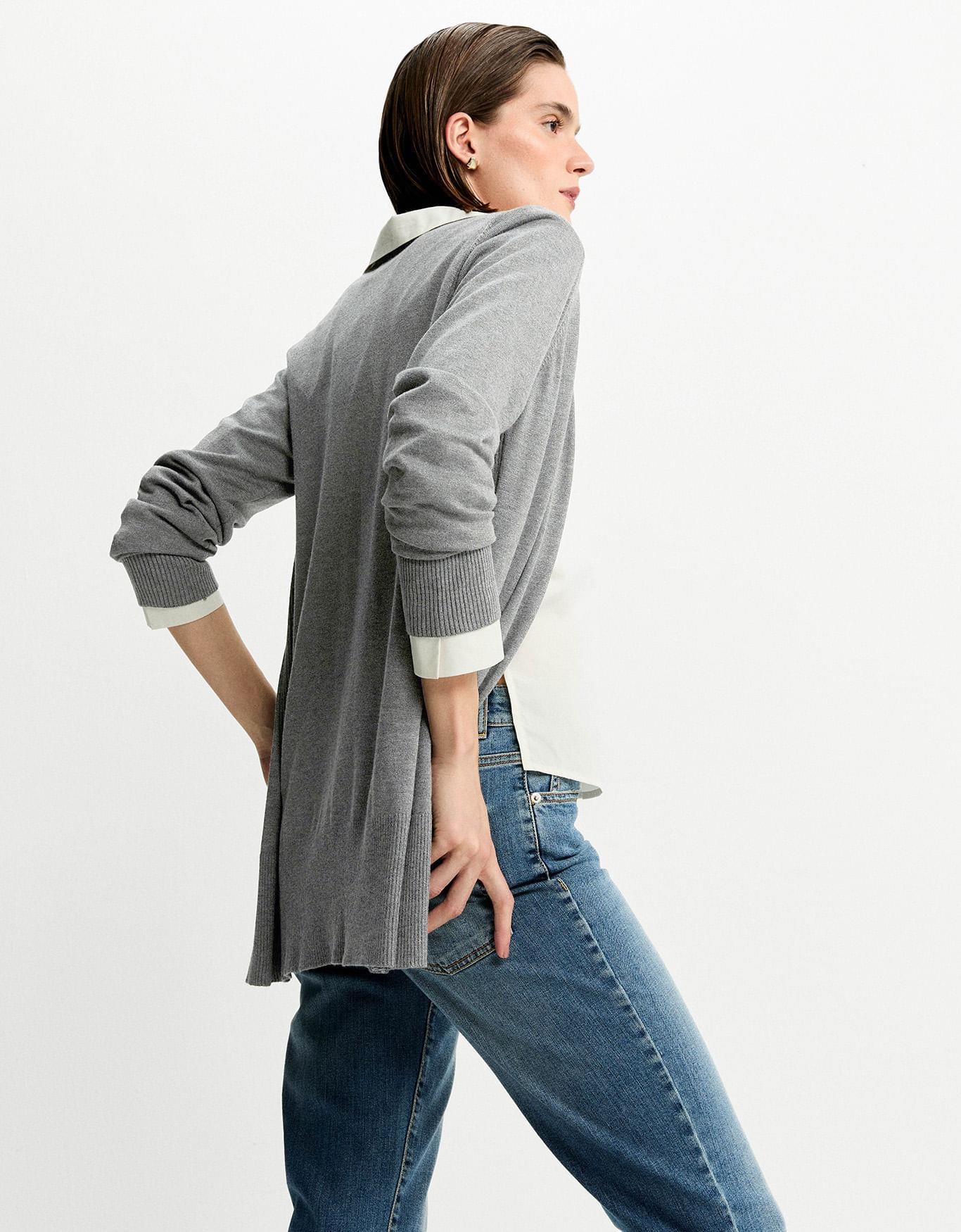 Cardigan Tricot Básico