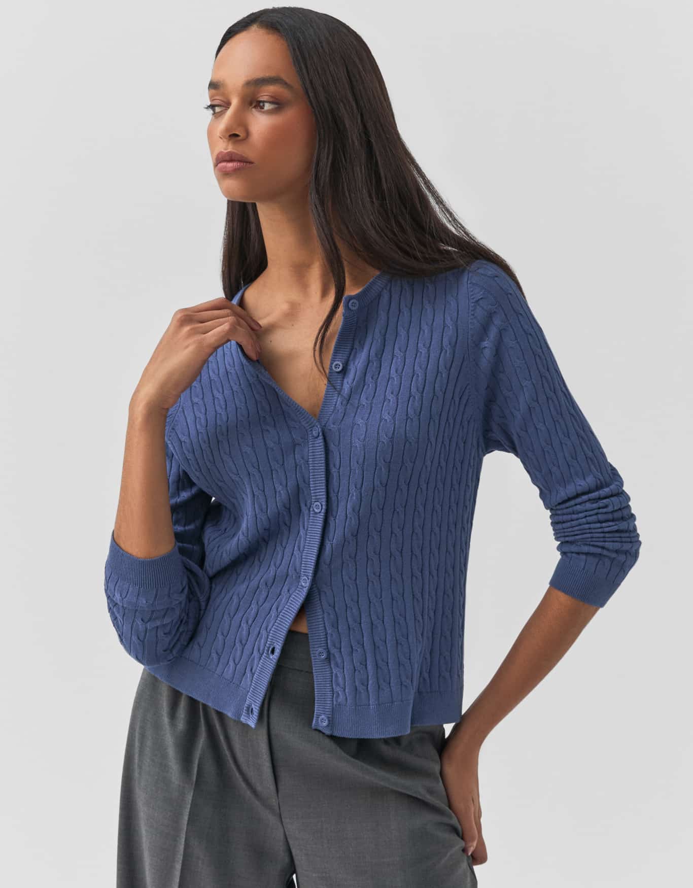 Cardigan Tricot Cable