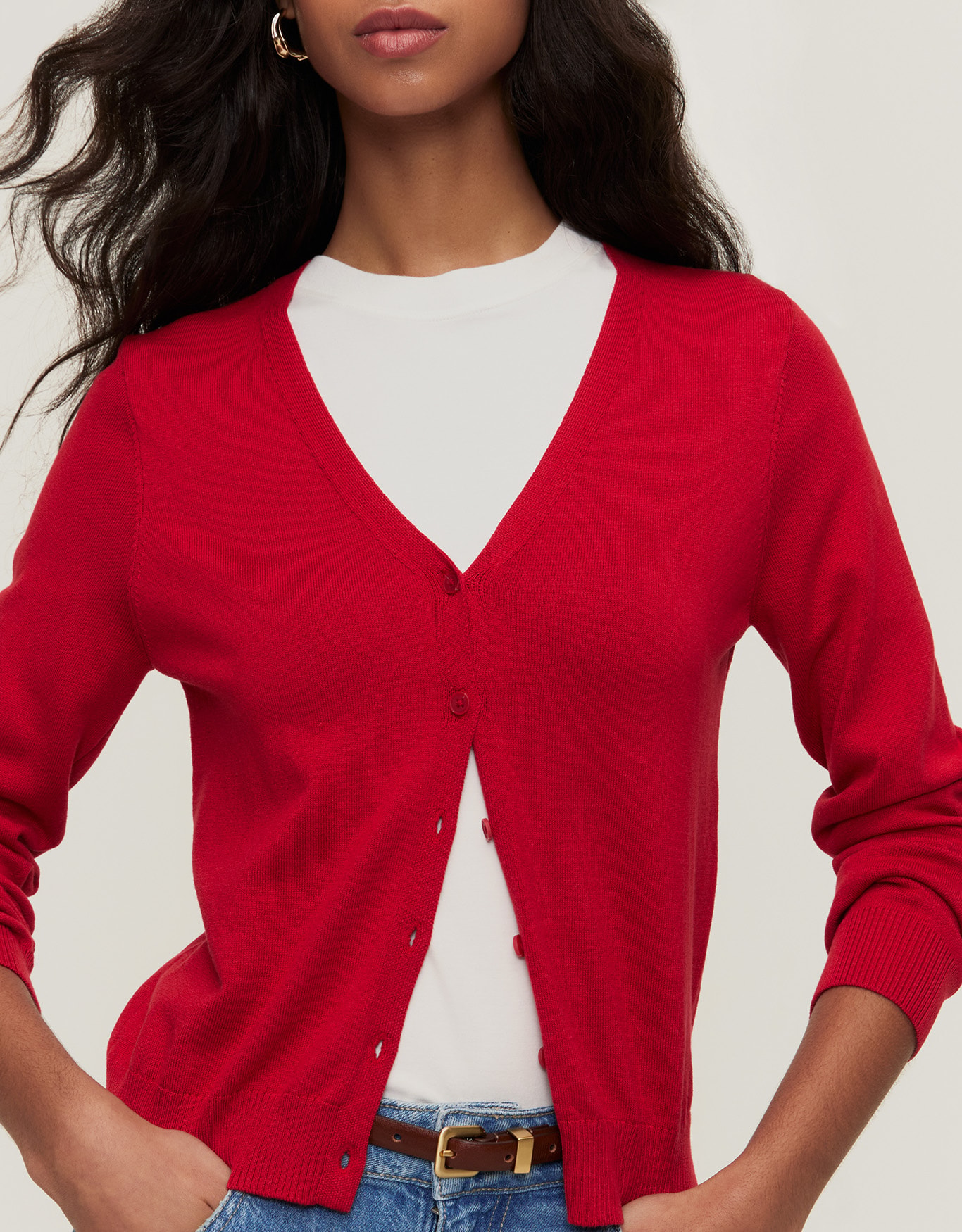 Cardigan Tricot Decote V