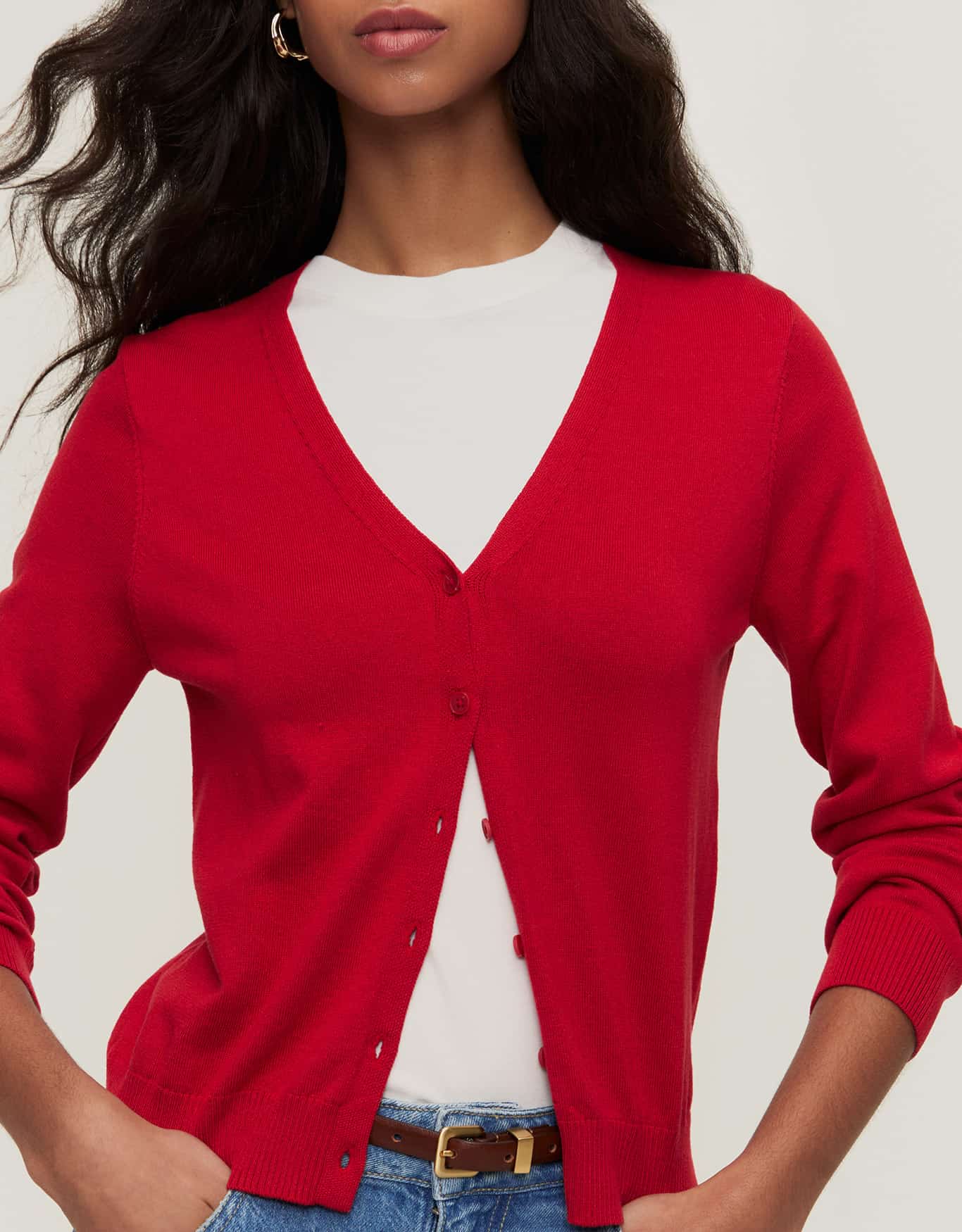 Cardigan Tricot Decote V