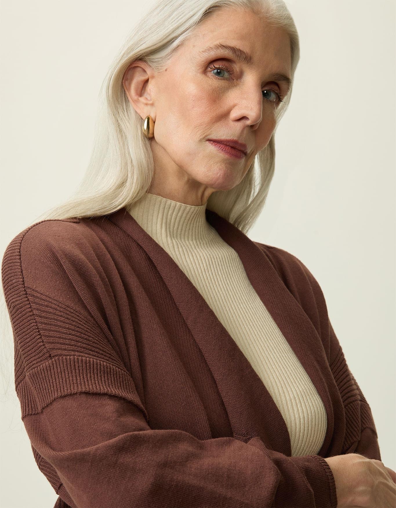 Cardigan Tricot Detalhe Canelado