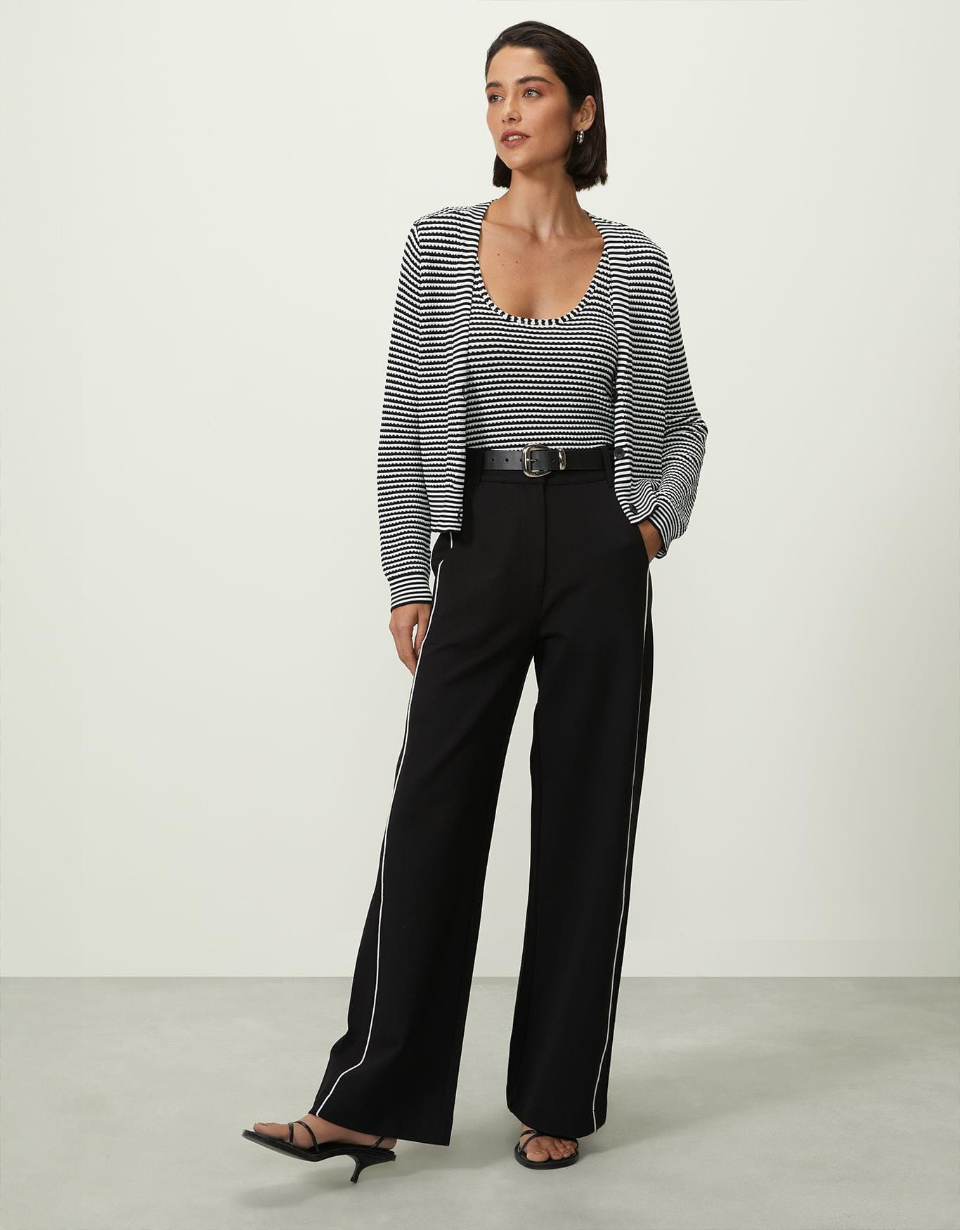 Cardigan Tricot Listrado