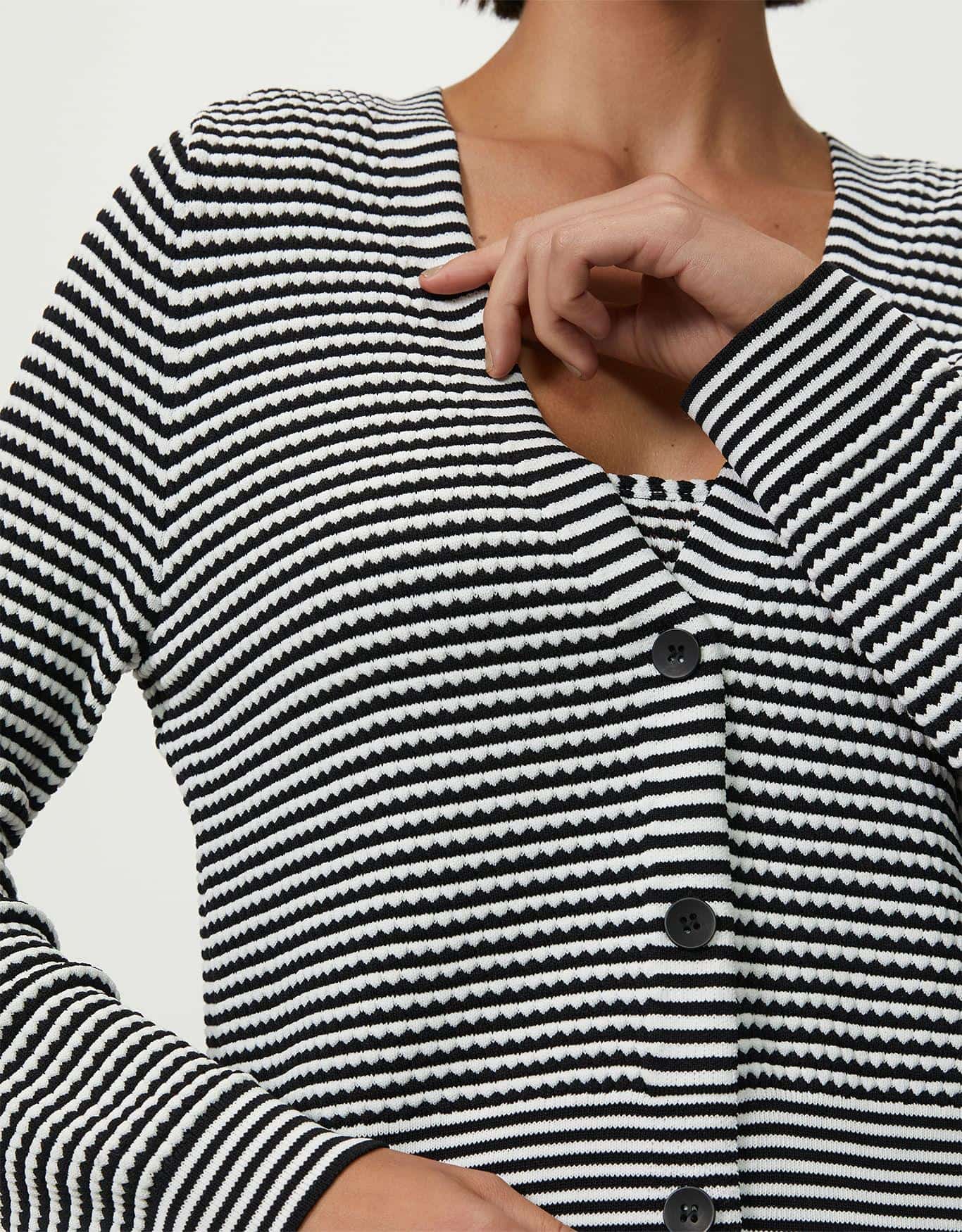 Cardigan Tricot Listrado