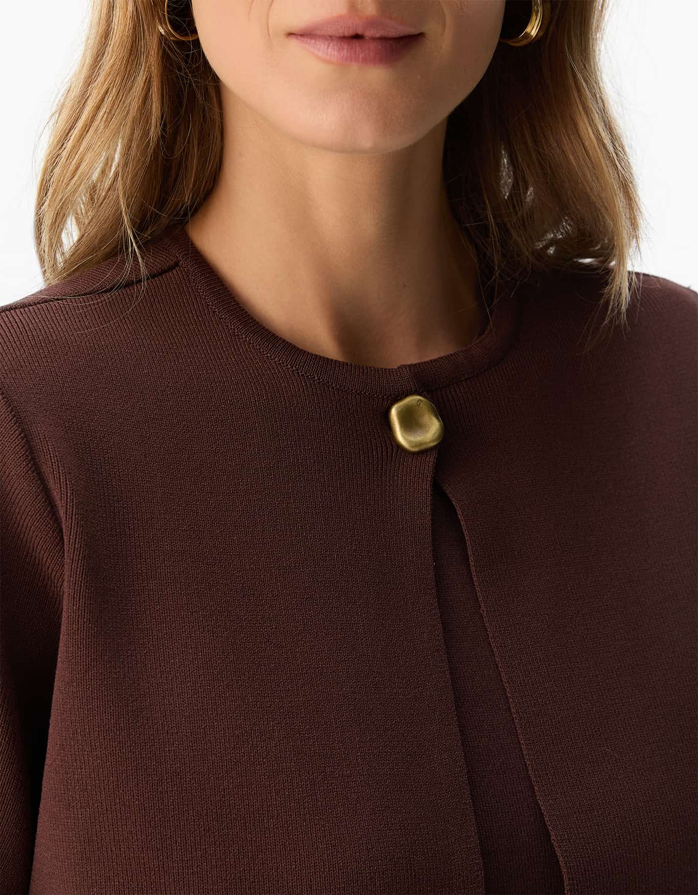 Cardigan Tricot Manga Curta