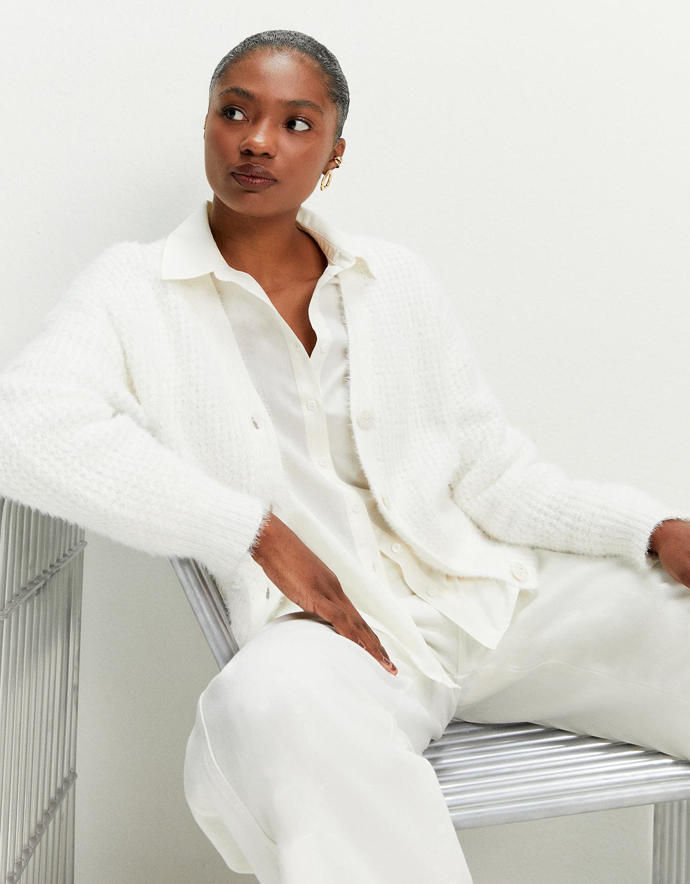 Cardigan Tricot Pelinhos