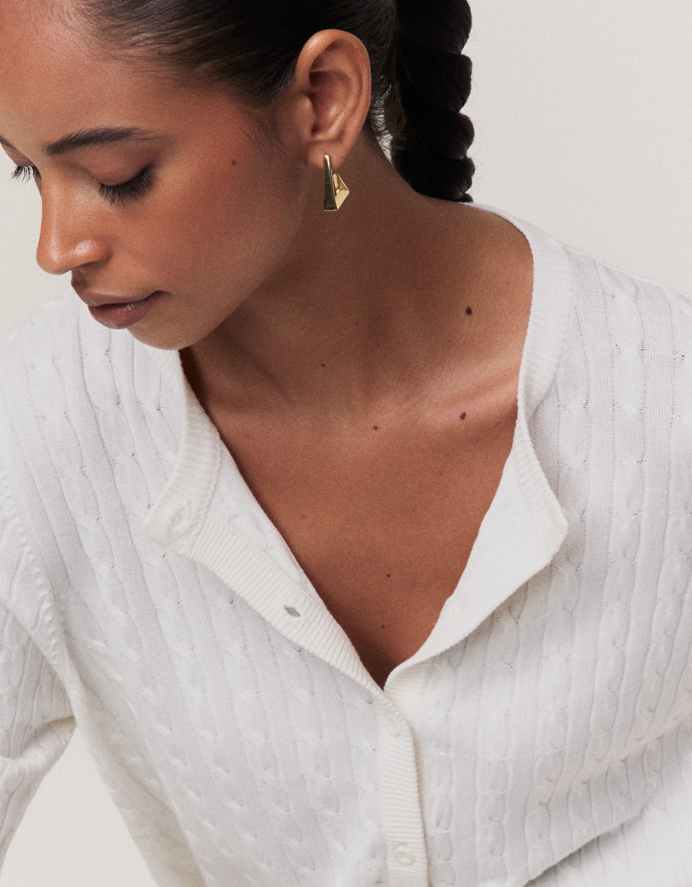 Cardigan Tricot Trança
