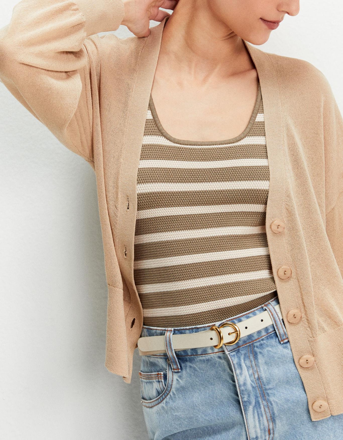 Cardigan Tricot Transparente