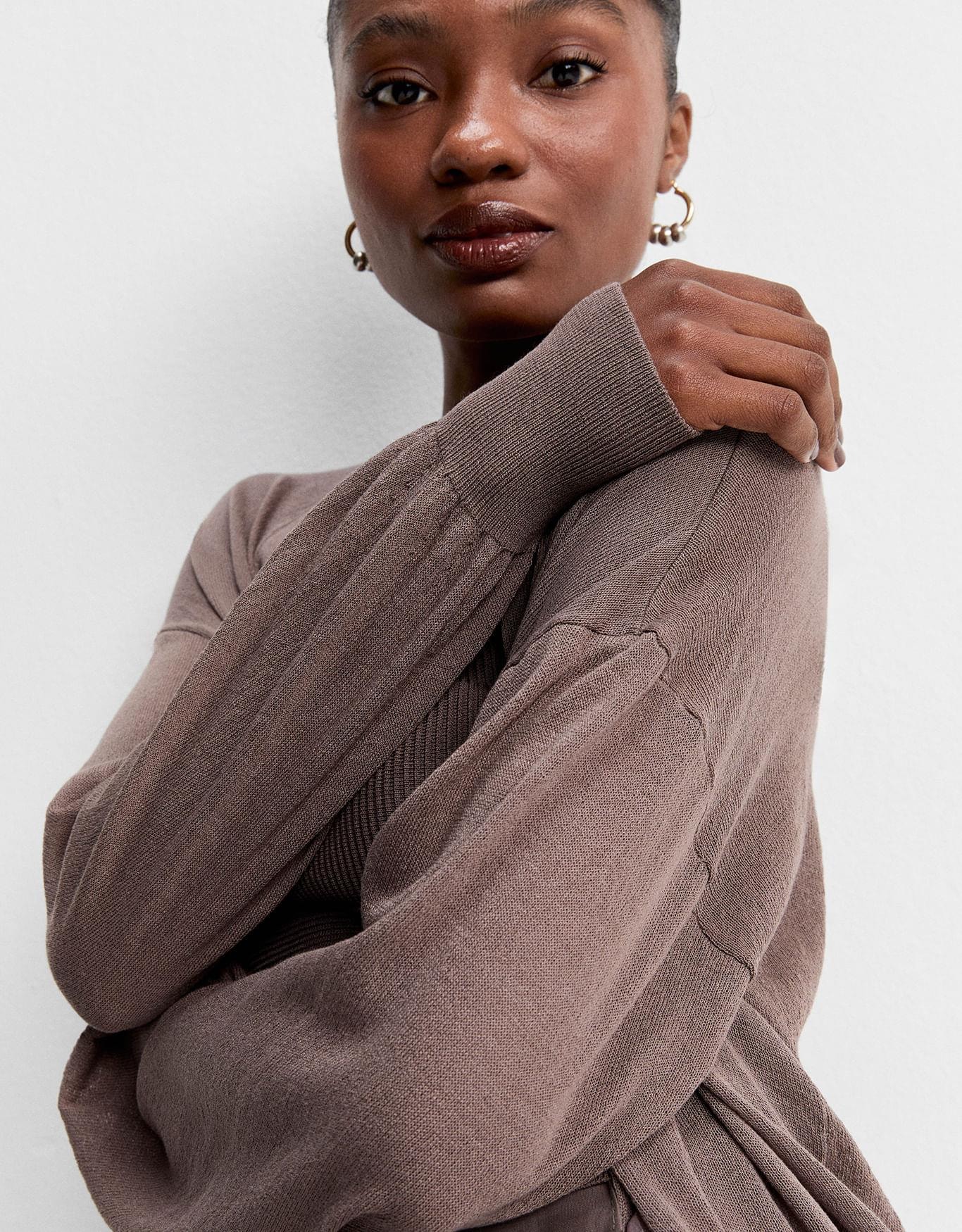 Cardigan Tricot Transparente