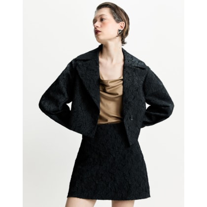 Casaco Jacquard Textura