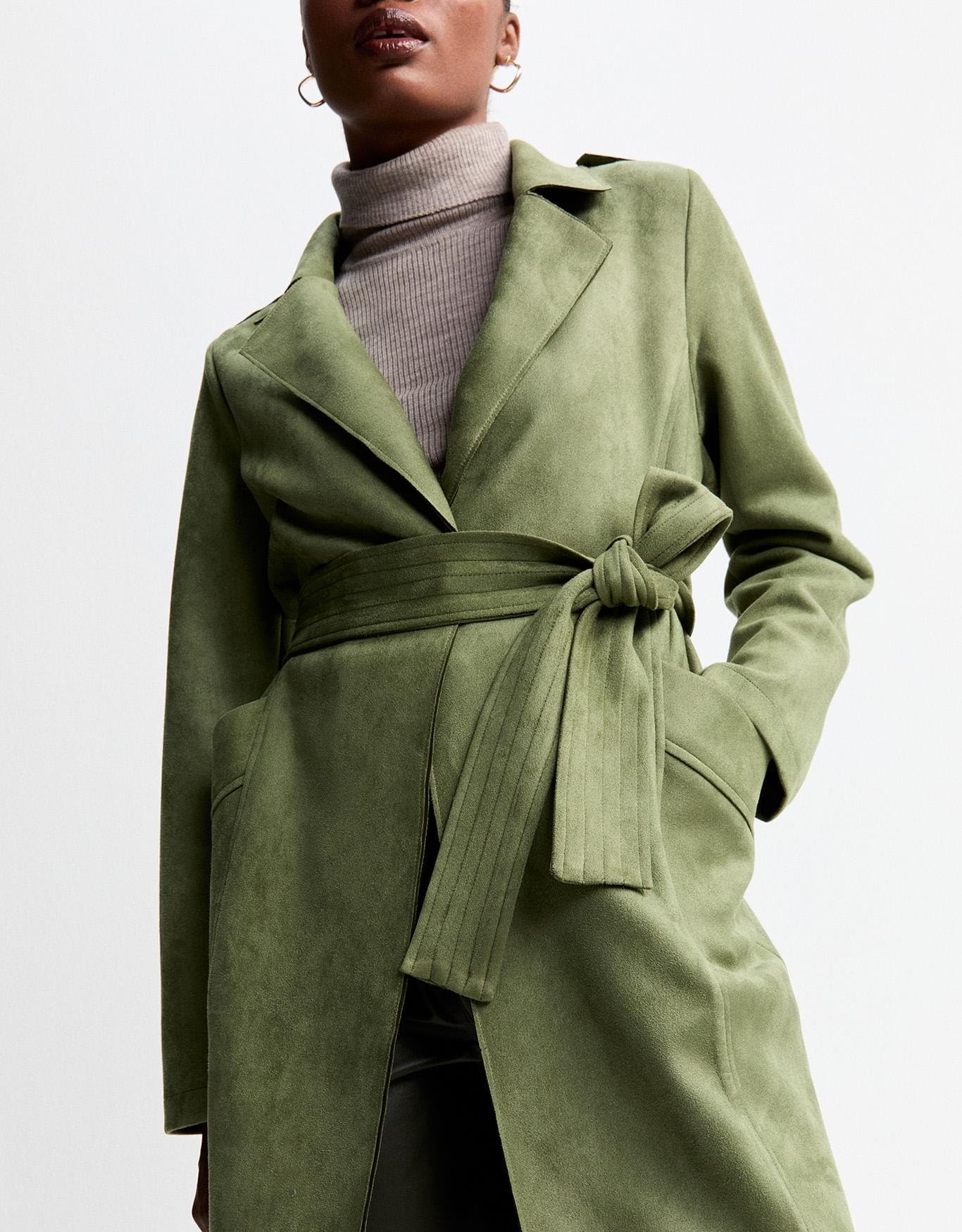Casaco Longo Suede