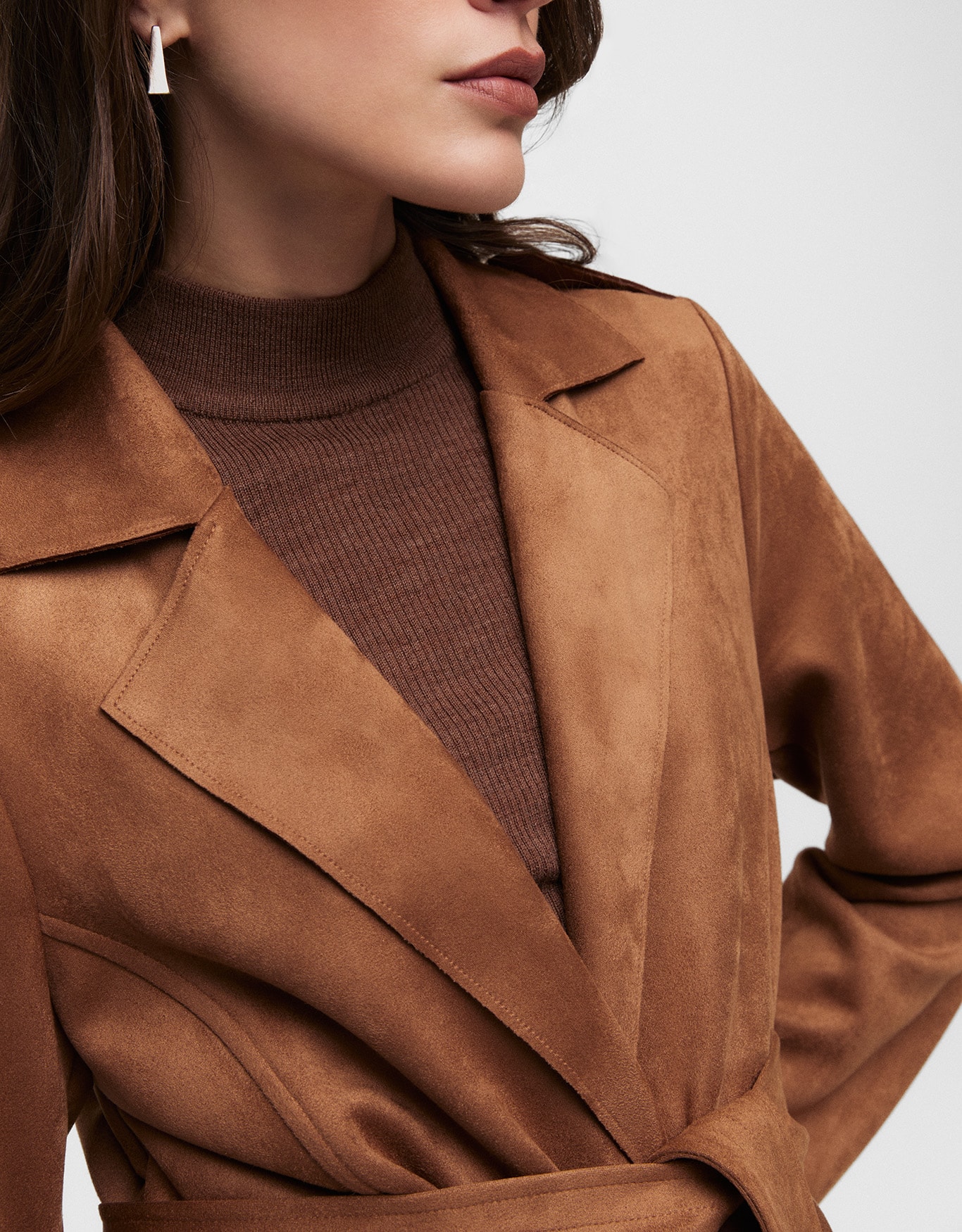 Casaco Longo Suede