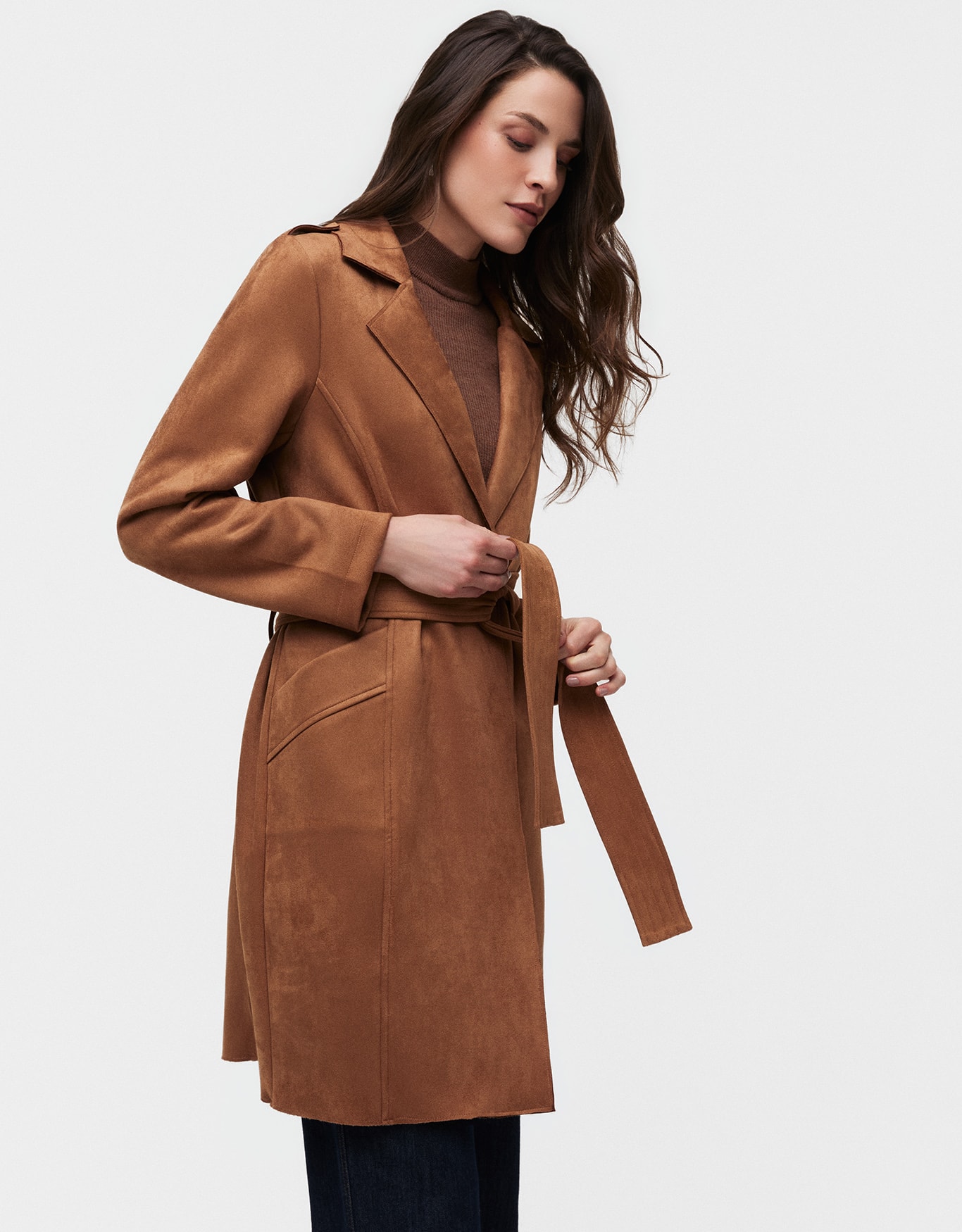 Casaco Longo Suede