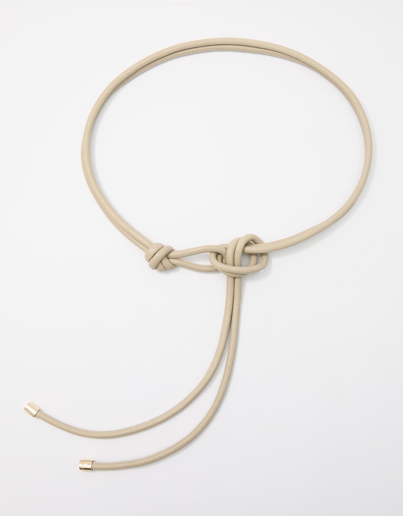 Cinto Fino Amarração Off White