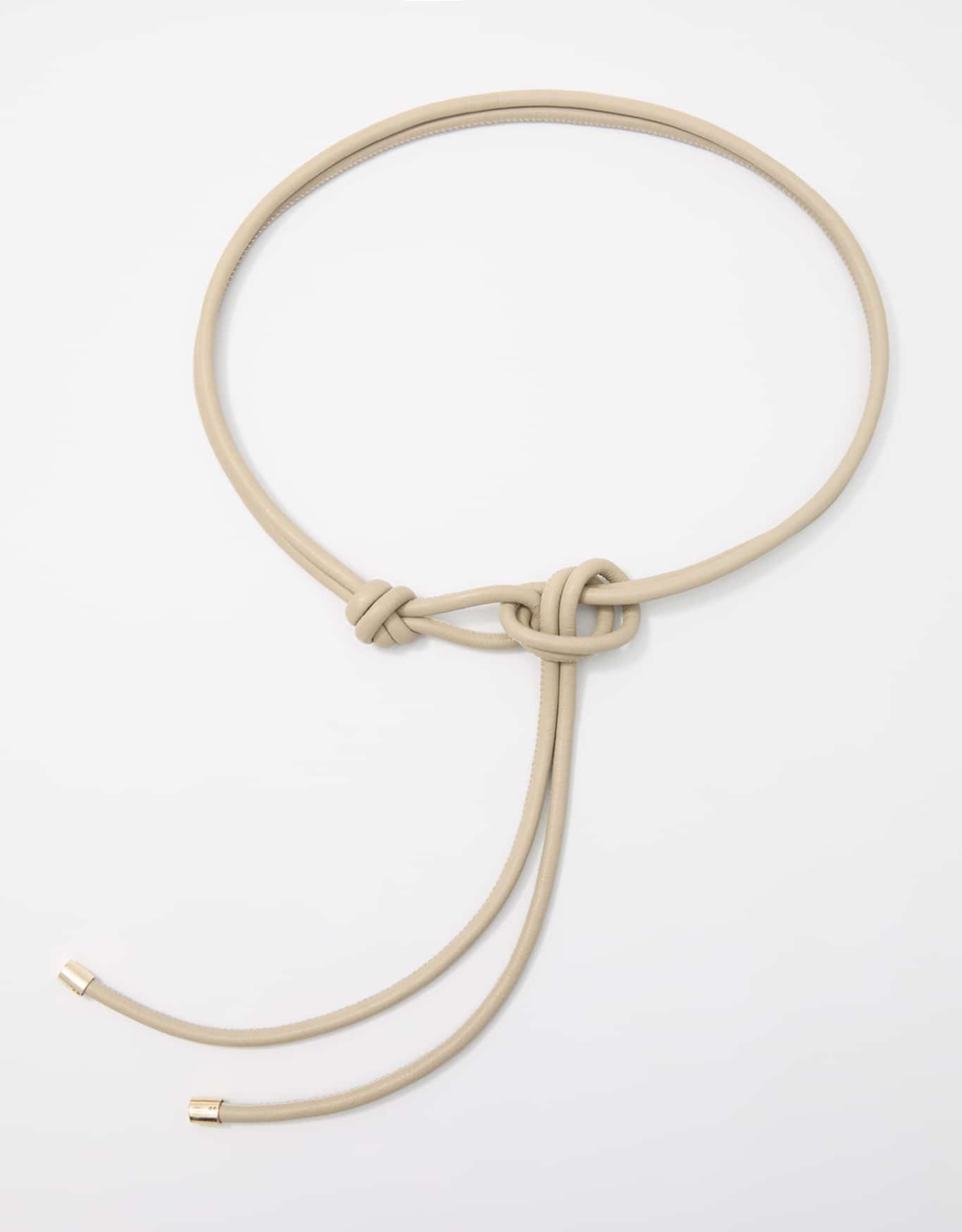 Cinto Fino Amarração Off White