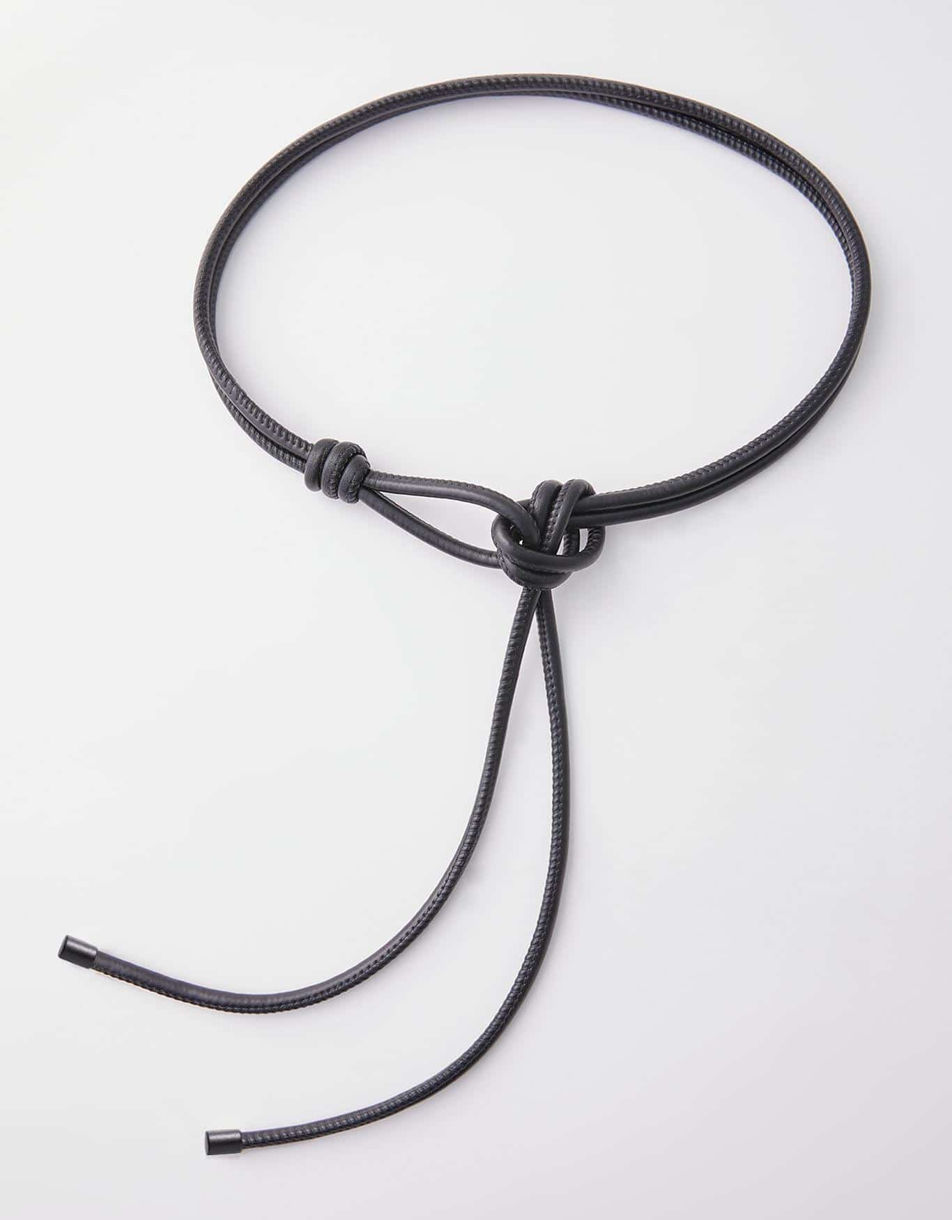 Cinto Fino Amarração Preto