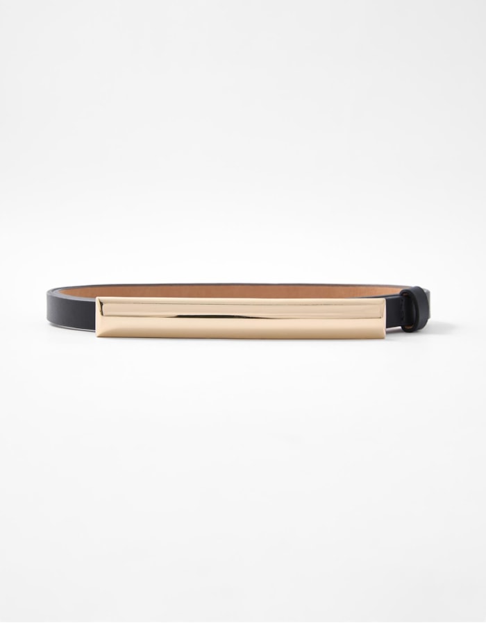 Cinto Fino Fivela Alongada