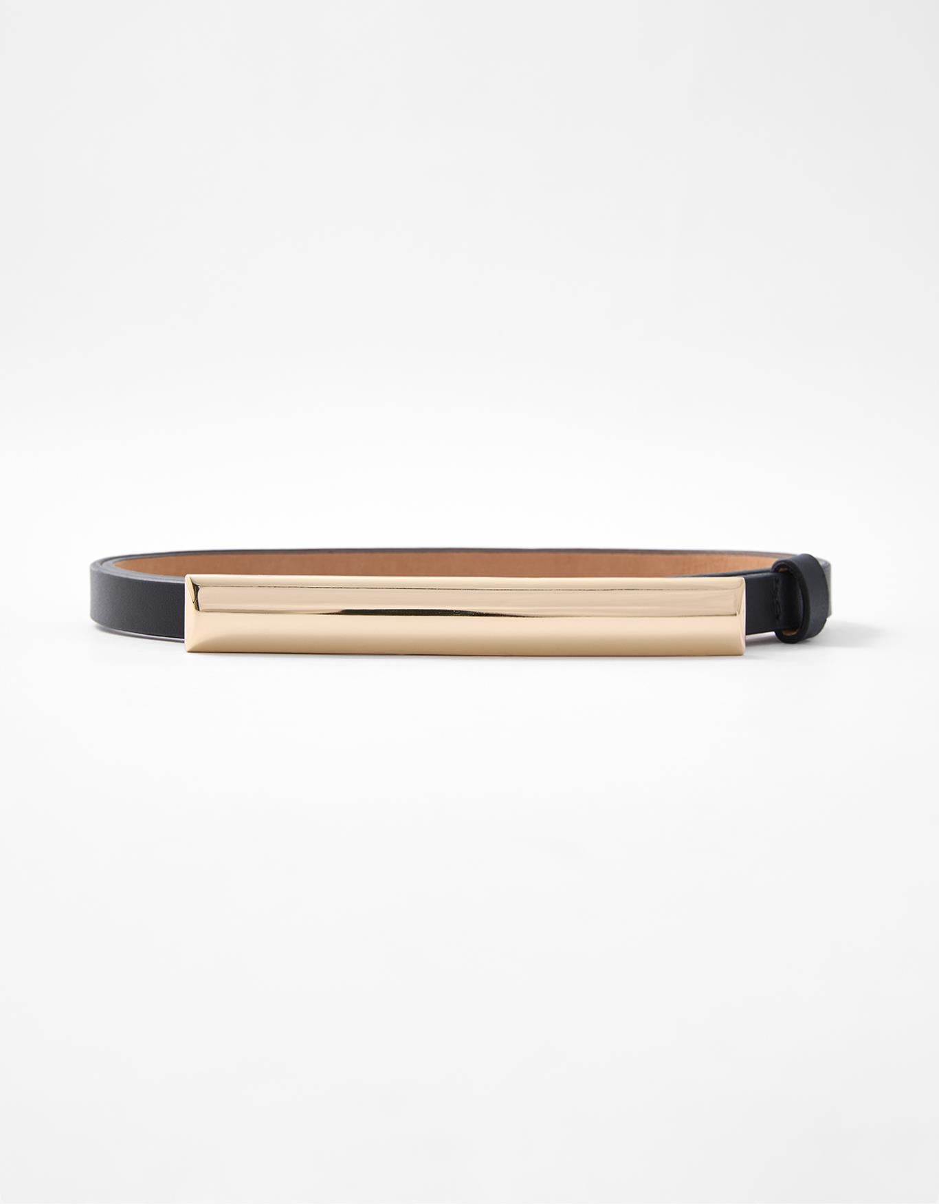 Cinto Fino Fivela Alongada