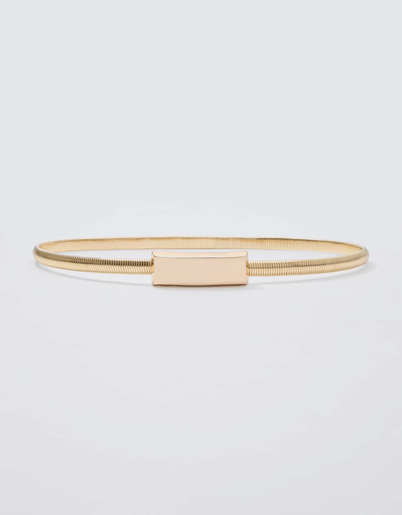 Cinto Fivela Retangular Dourado