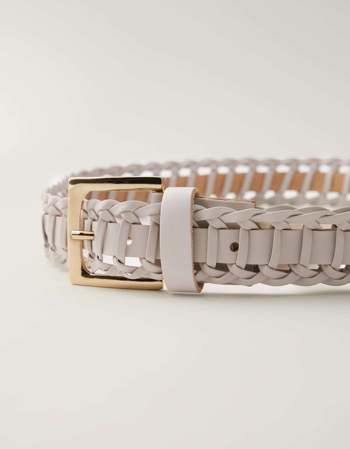 Cinto Largo Tressê Off White
