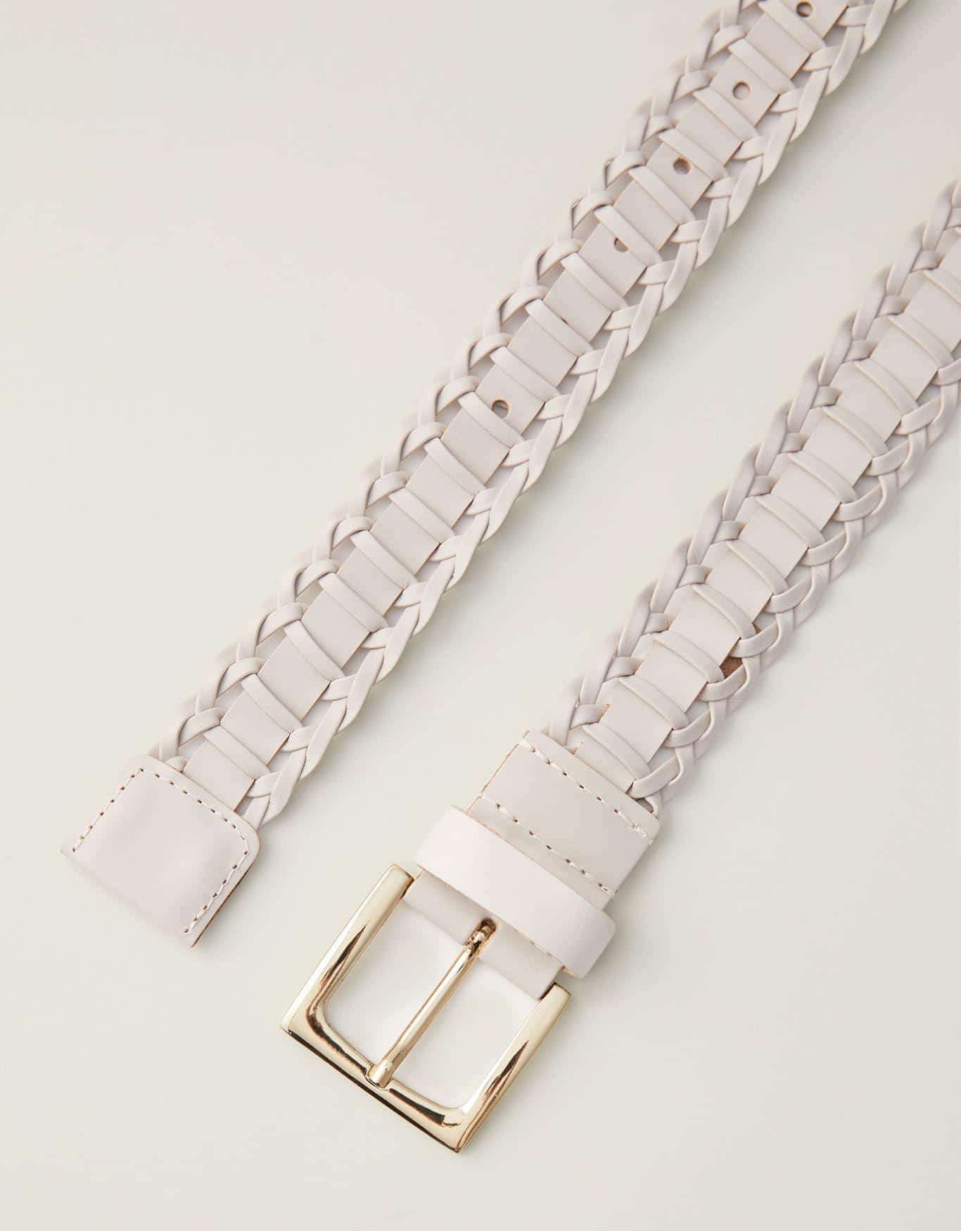 Cinto Largo Tressê Off White