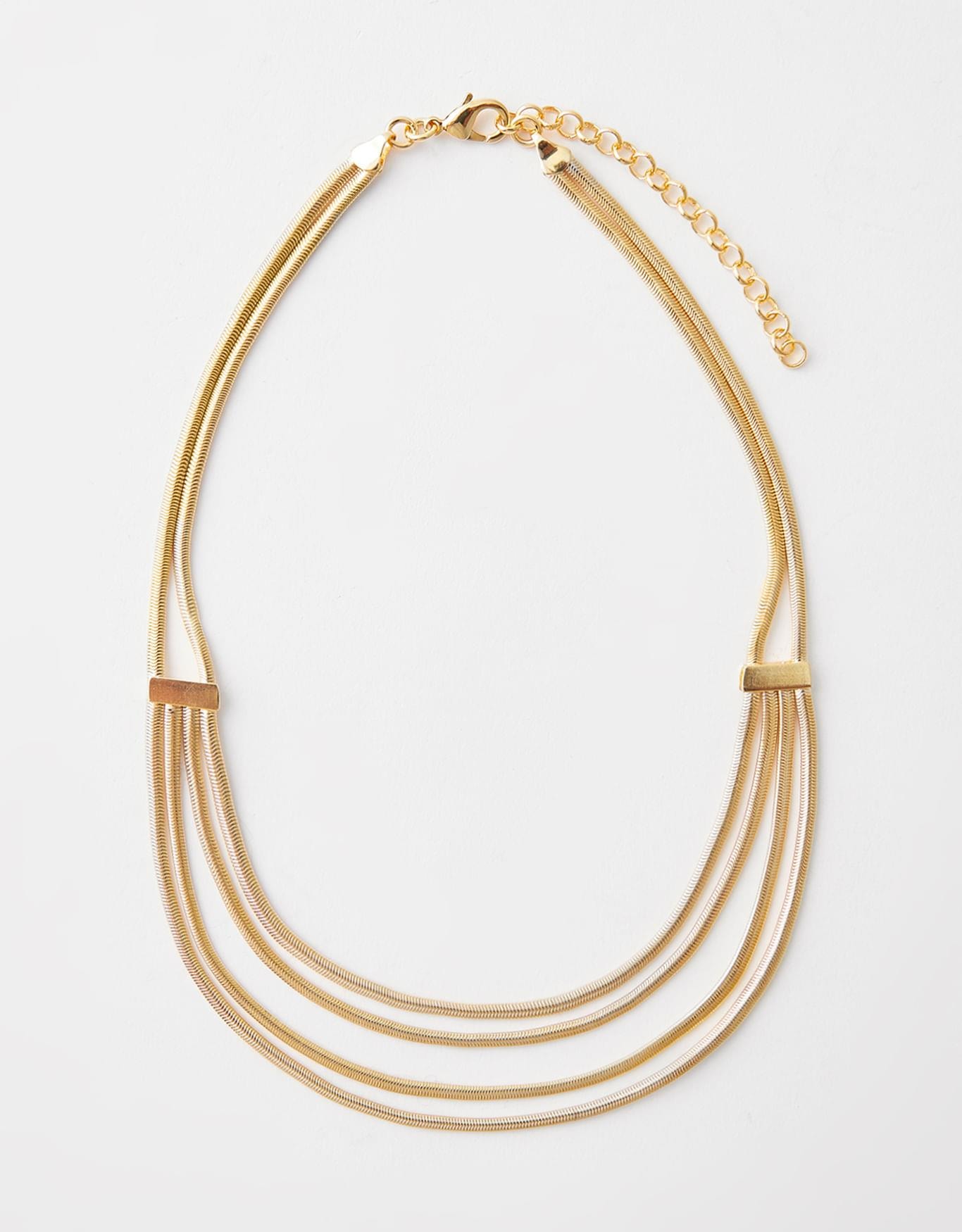 Colar Camadas Corrente Snake