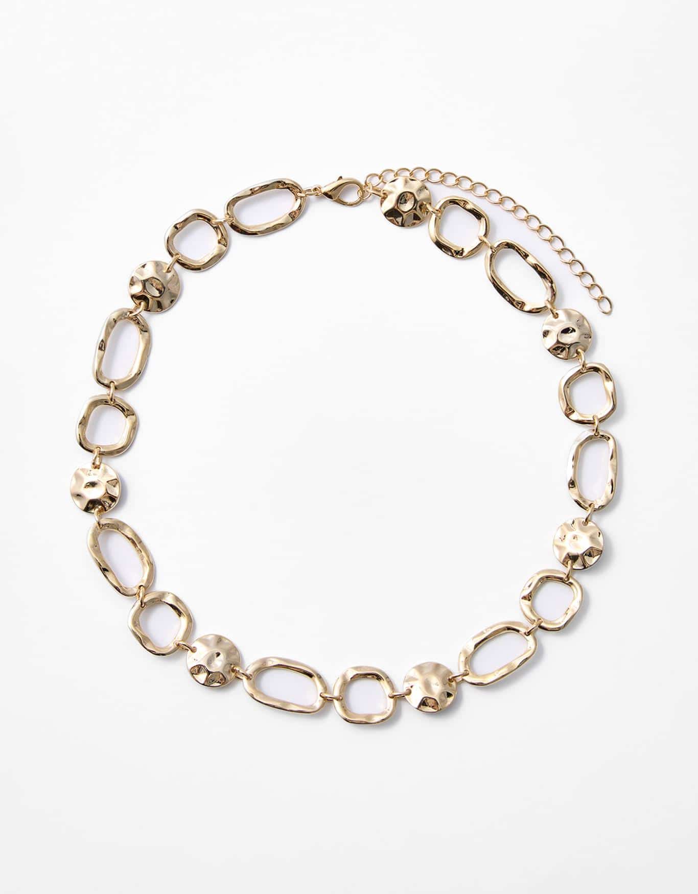 Colar Curto Elos Martelados