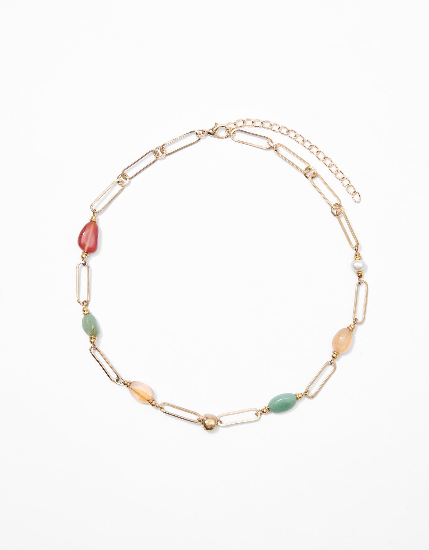 Colar Curto Mix Pedrarias