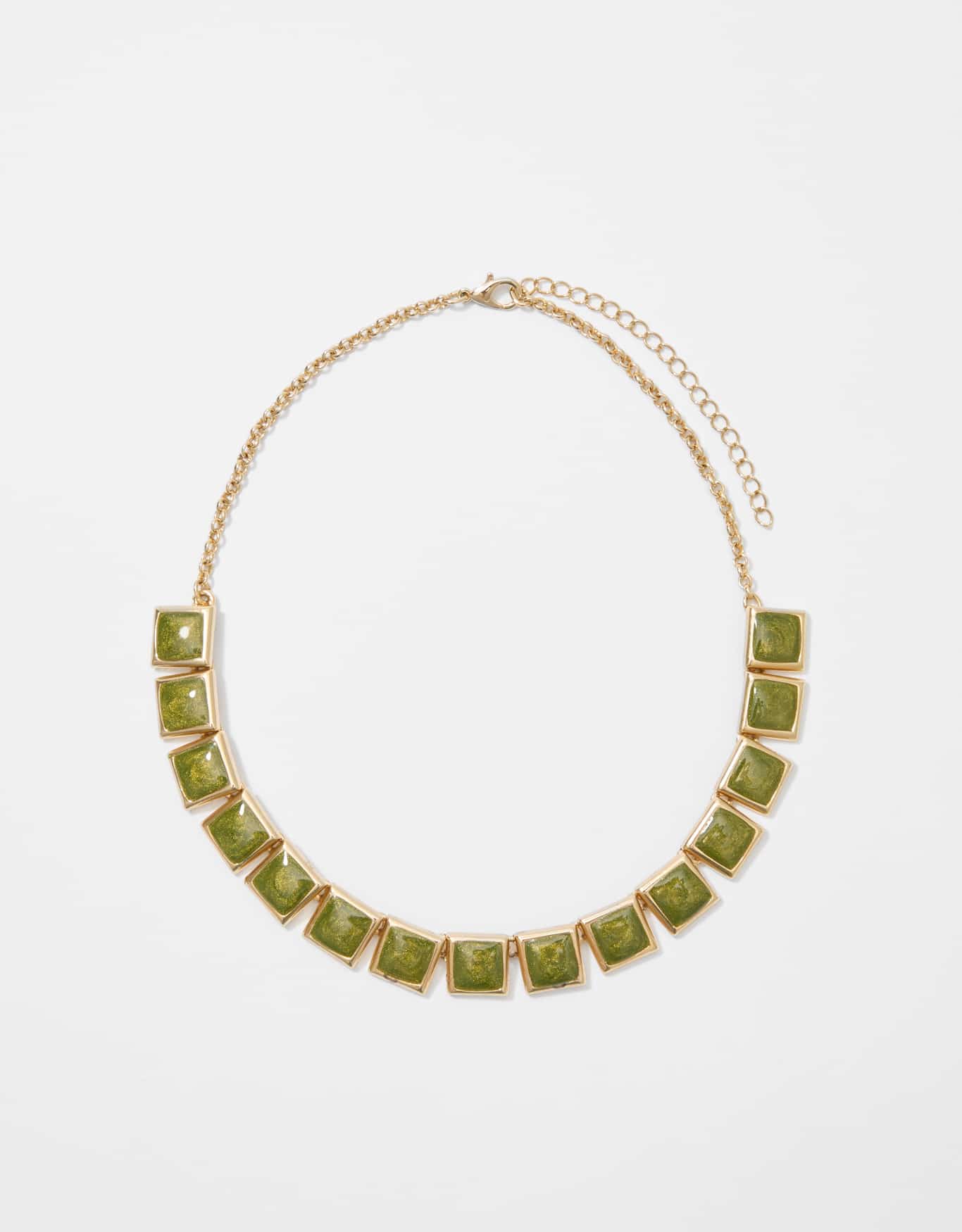 Colar Curto Pingentes Geométricos