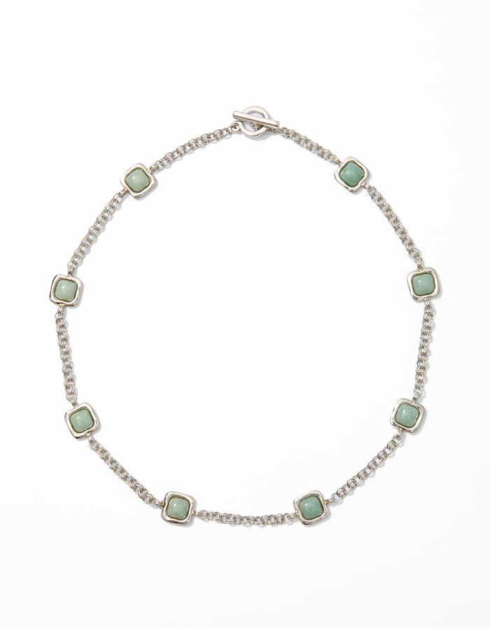 Shoulder — Colar Curto Quartzo Verde