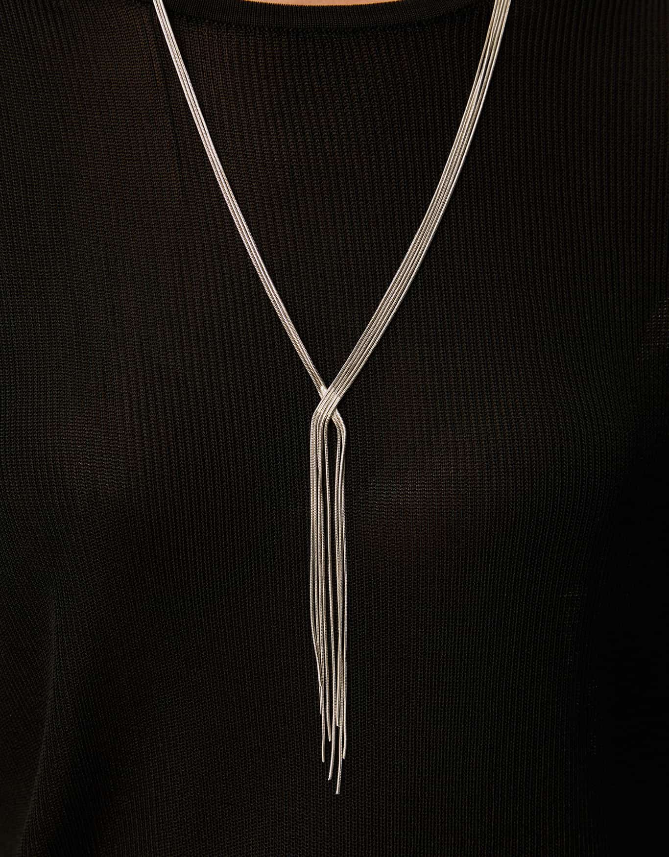 Colar Longo Cascata Fios