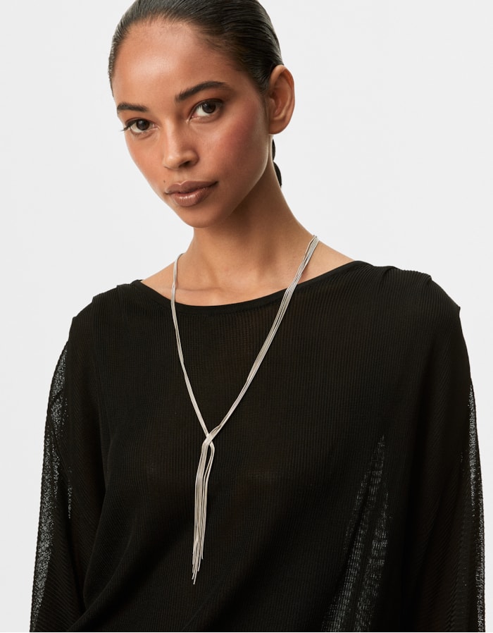 Shoulder — Colar Longo Cascata Fios