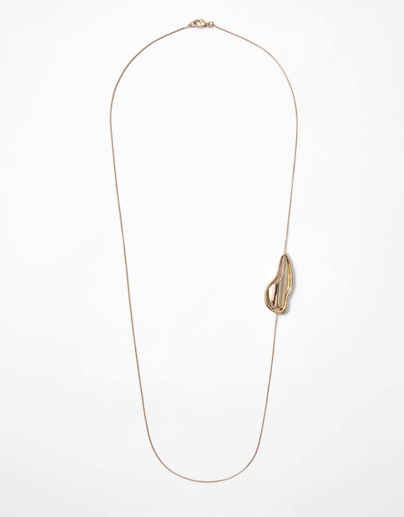 Colar Longo Pingente Diagonal