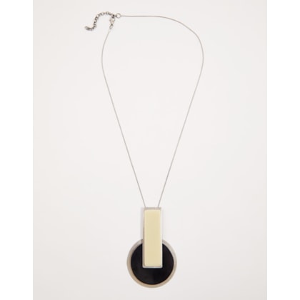 Colar Metal e Resina