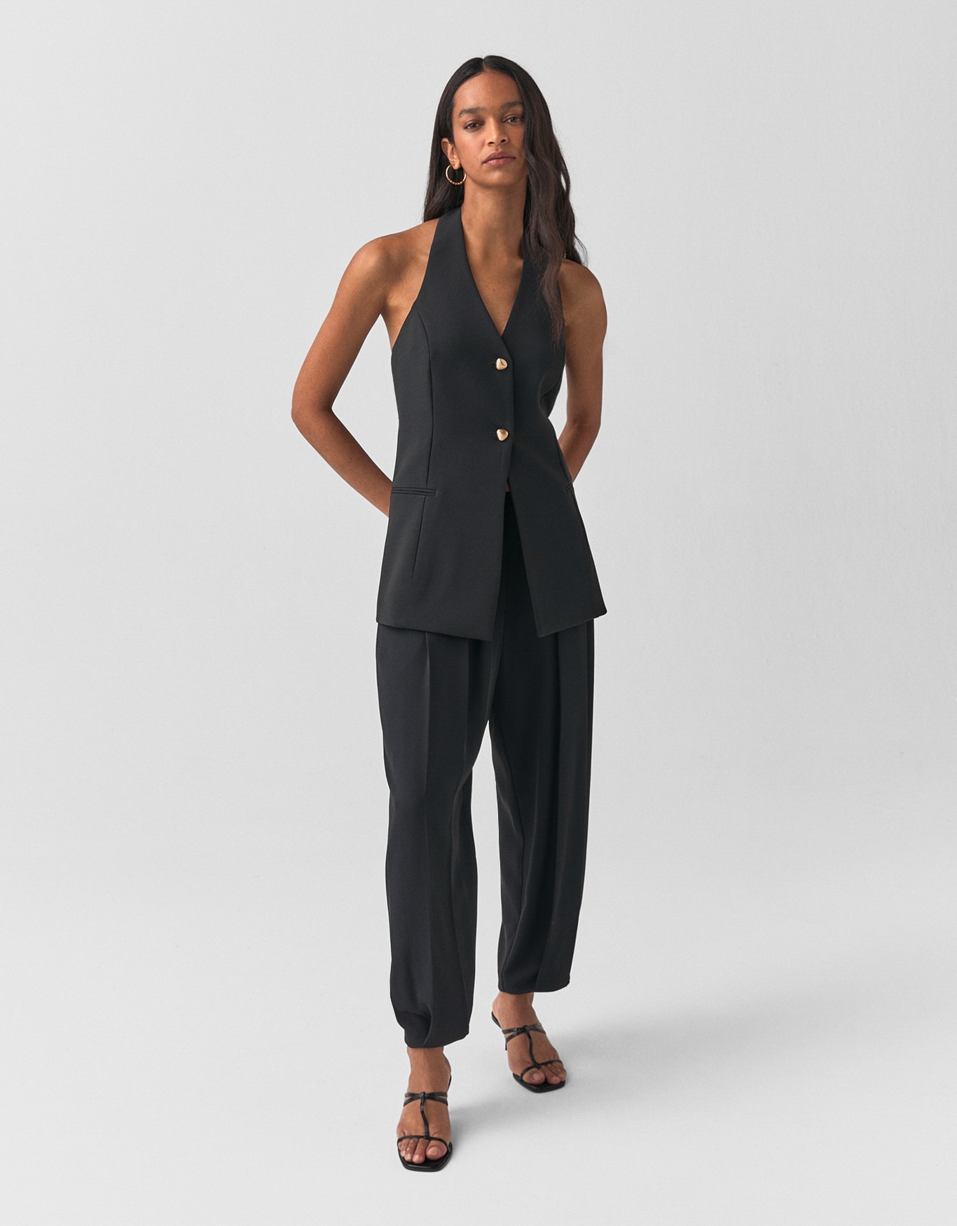 Colete Alongado Sem Manga