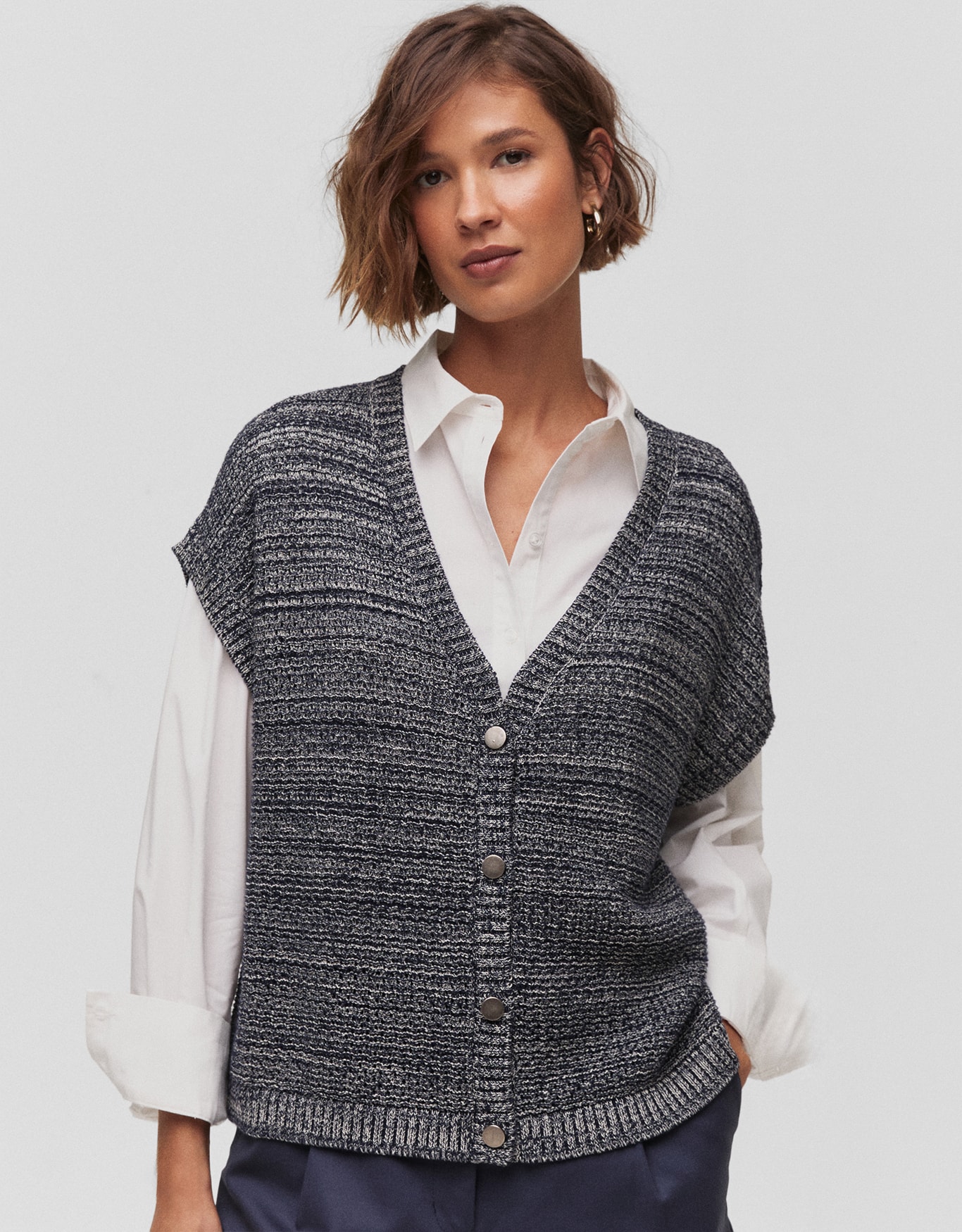 Colete Tricot Mescla